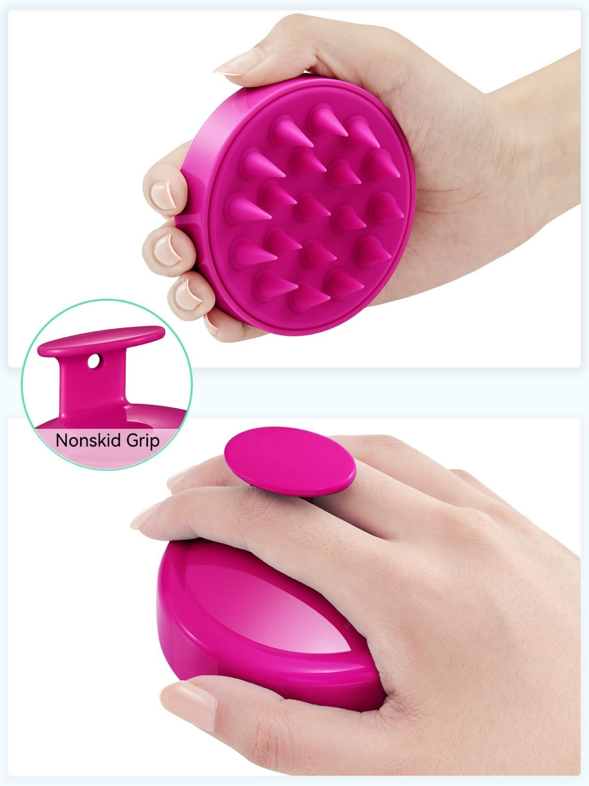 Scalp Massager Brush for Hair Growth, Silicone Shampoo Scrubber, Dandruff Relief2