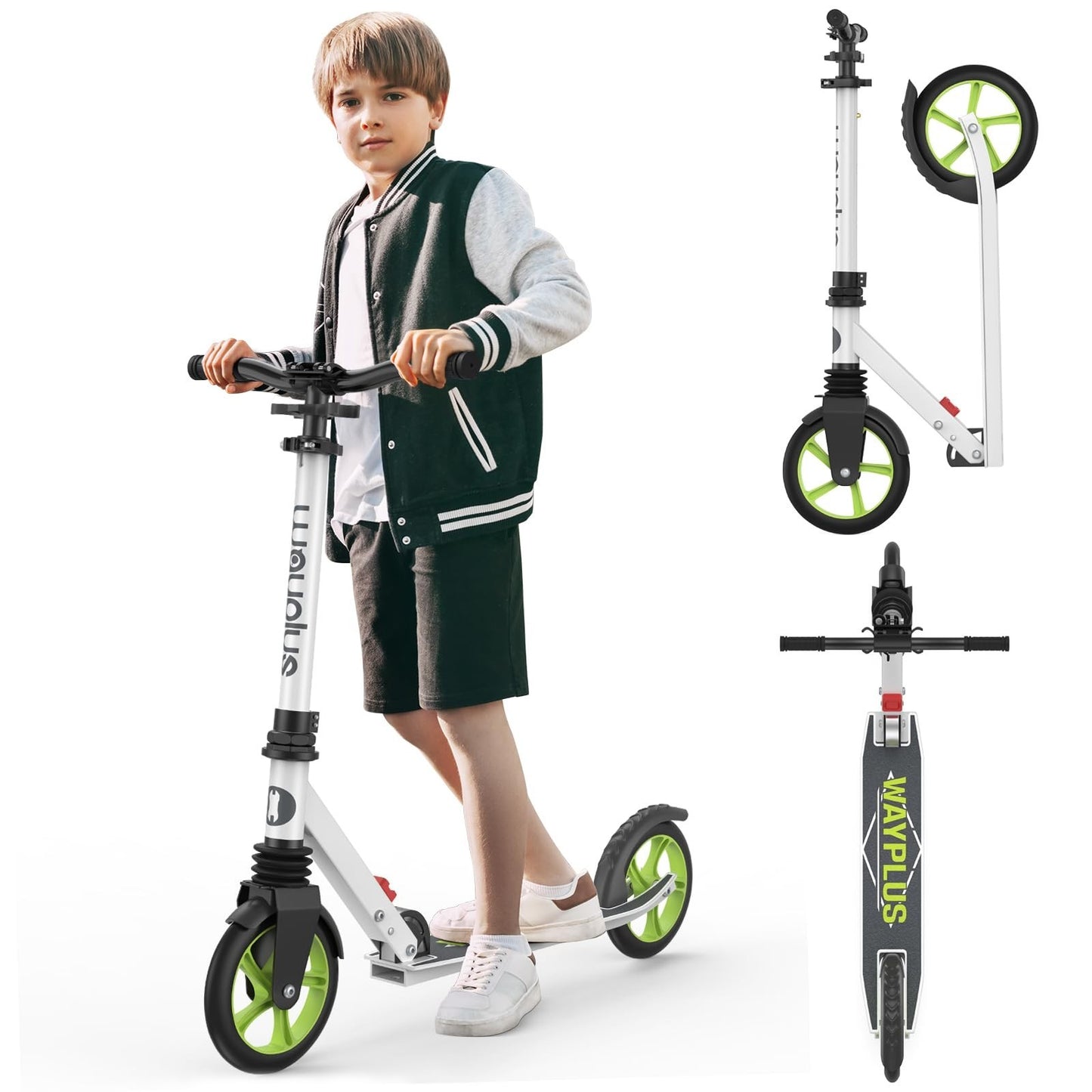 Kick Scooter for Kids, Teens & Adults - 8" Big Wheels, 240lb Weight Capacity1