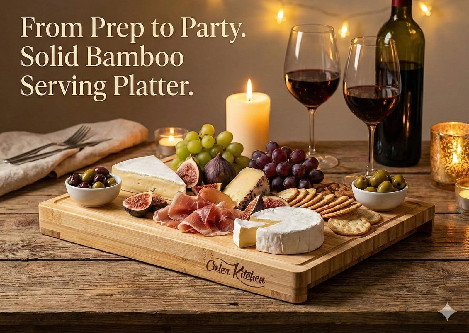 Bamboo Cutting Board Set with 6 Color-Coded Chopping Mats, Non-Toxic & Dishwashe7
