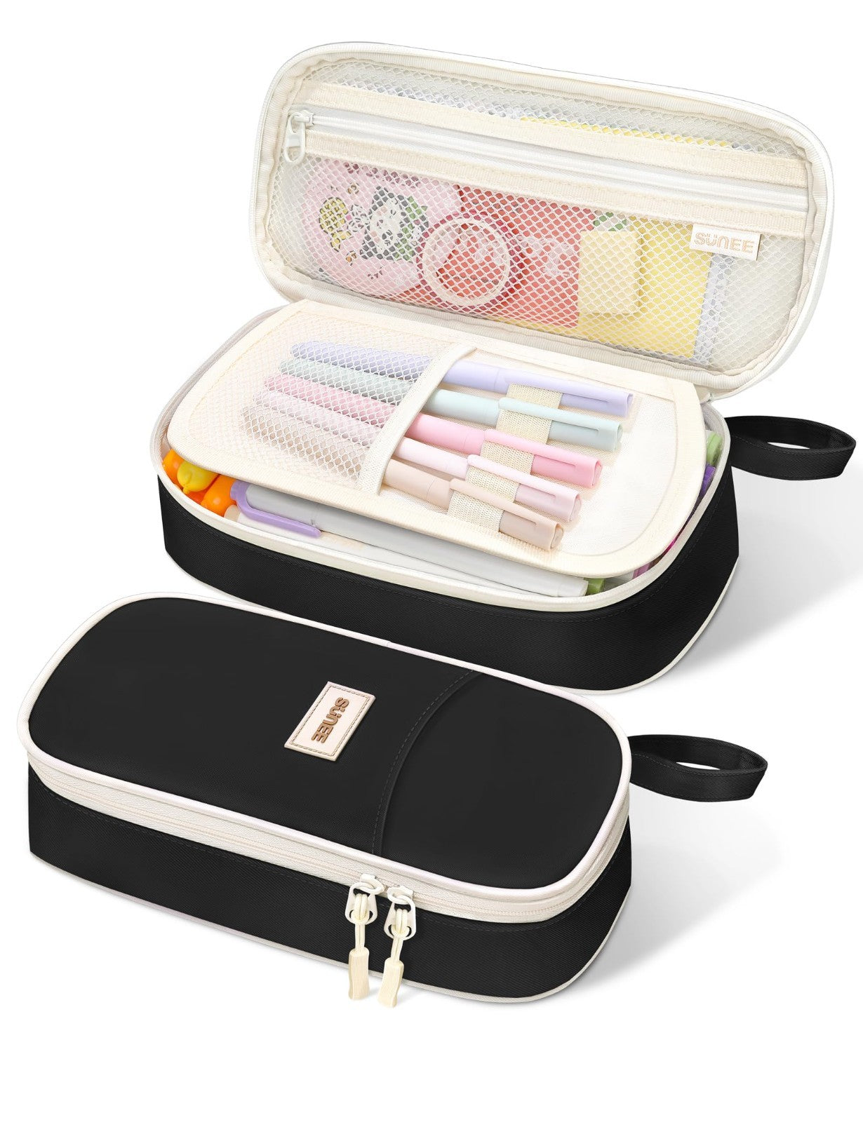 Aesthetic Pencil Case   Large Zippered Pen Pouch, Kawaii Stationery Organizer, S1