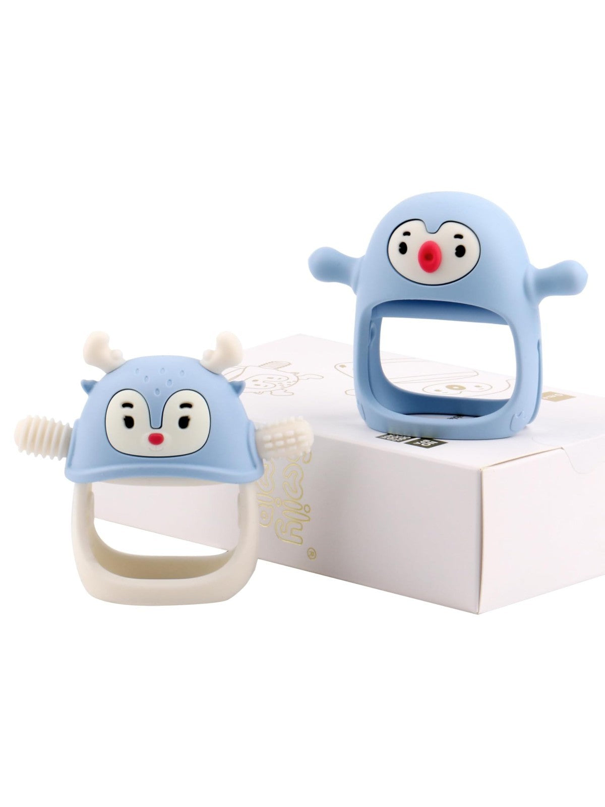 2 Pack Baby Teething Toys   Silicone Teething Mittens, BPA Free, 0 12 Months, Li1