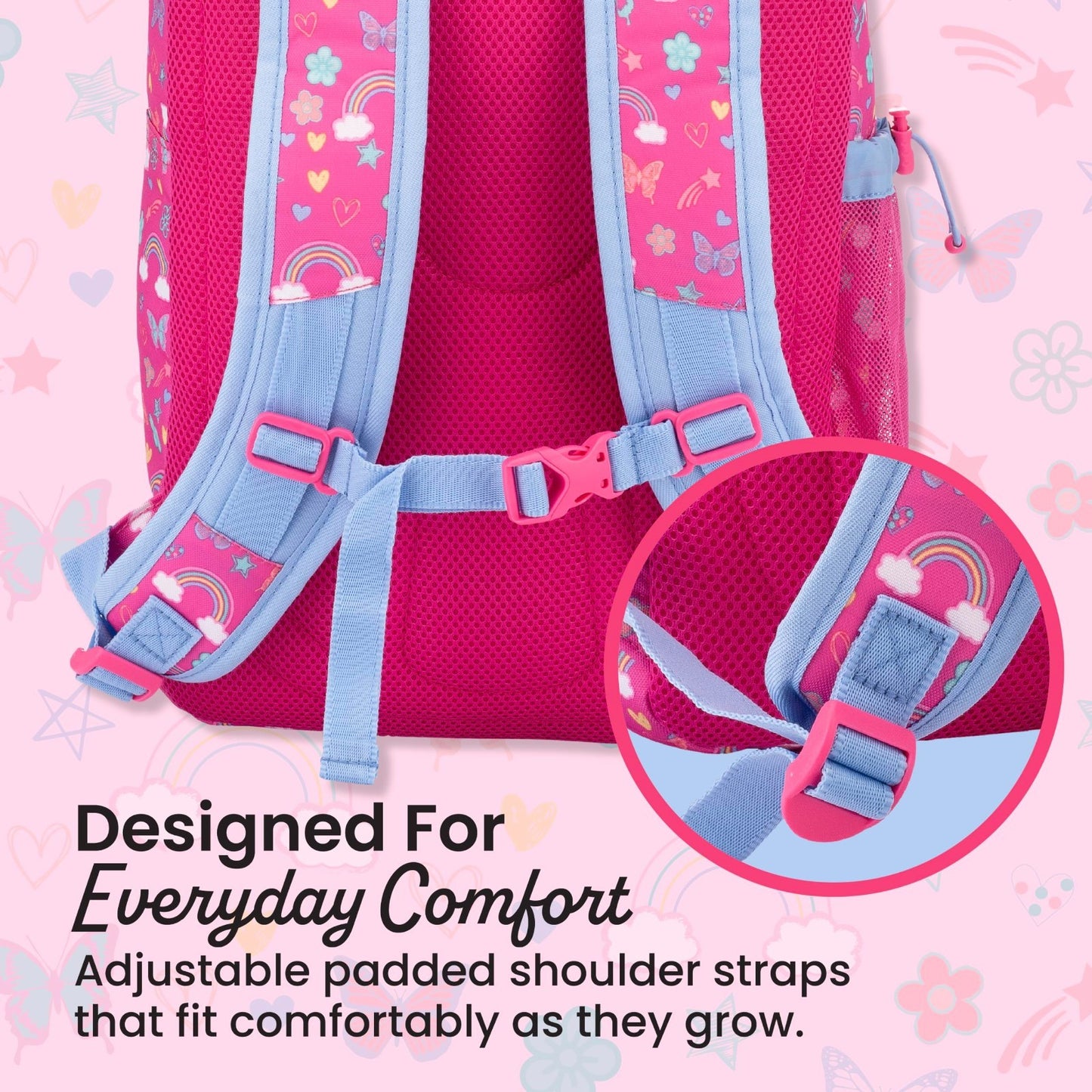 Kids 2 in 1 Backpack & Insulated Lunch Bag Set   Padded Straps, Durable & Stylis3