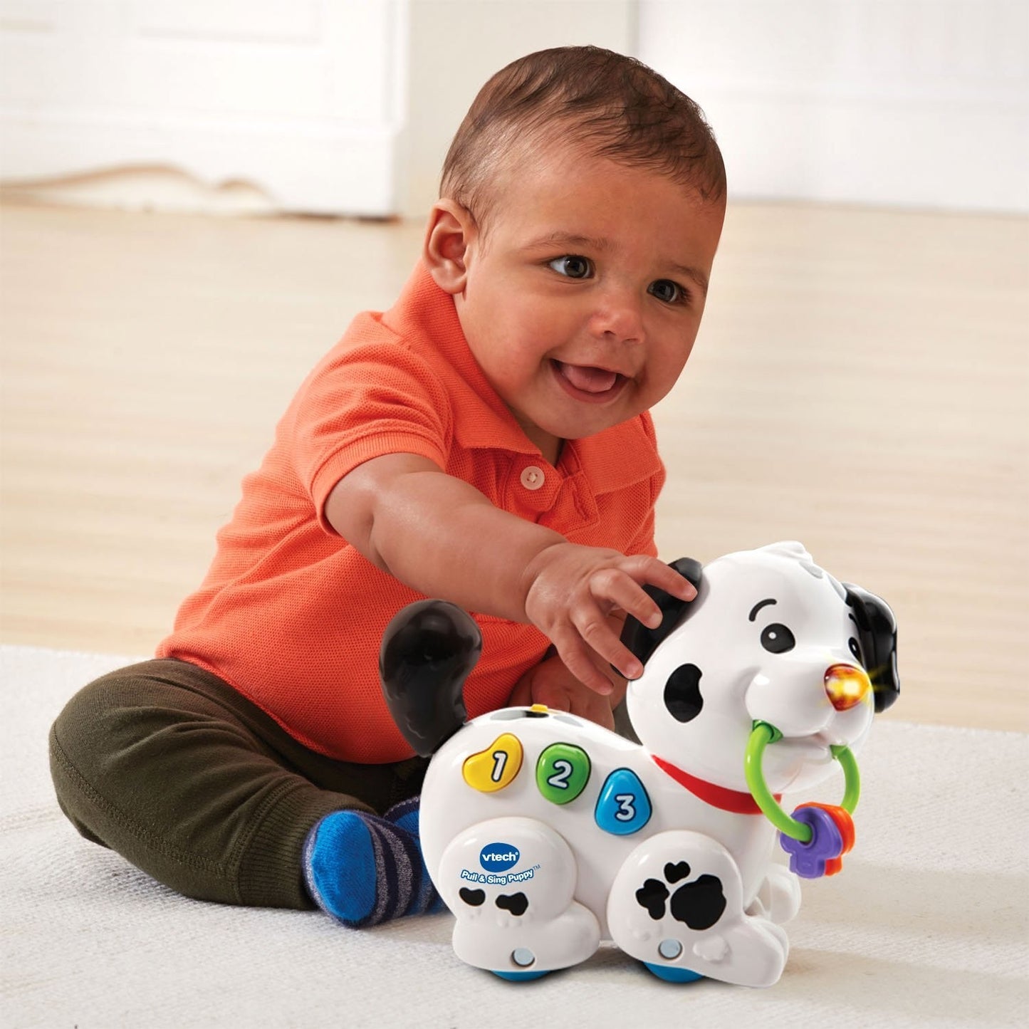 Interactive Pull and Sing Puppy Toy   Musical Learning Plush for Toddlers2