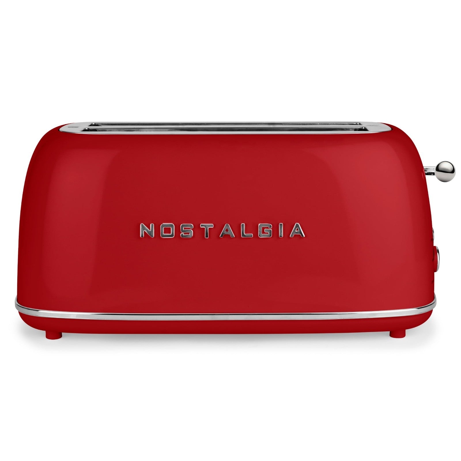 Retro 4 Slice Toaster   Vintage Design, Wide Slots, 6 Toasting Levels, Crumb Tra1