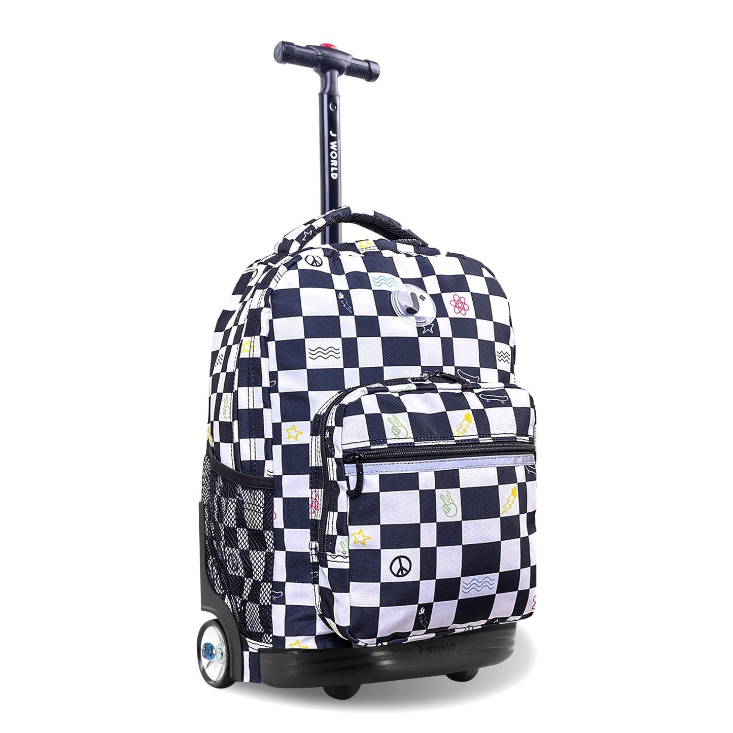Kids Rolling Backpack with Wheels, School Roller Bookbag for Girls & Boys, 18"x11