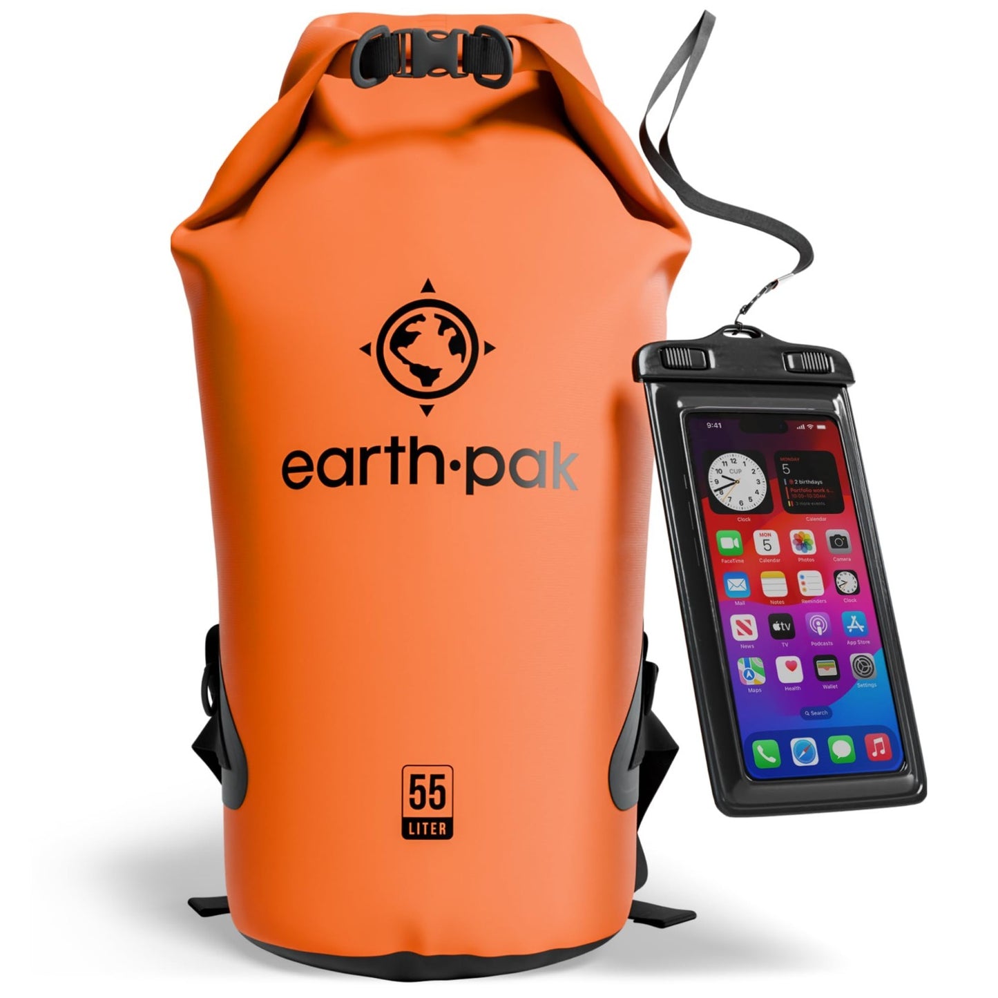Waterproof Dry Bag Backpack   Roll Top Kayak Sack with Phone Case, Keeps Gear Dr1