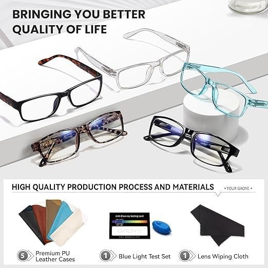 2.5x Professional Reading Glasses - All-Day Comfort, Blue Light Protection, FSA-4