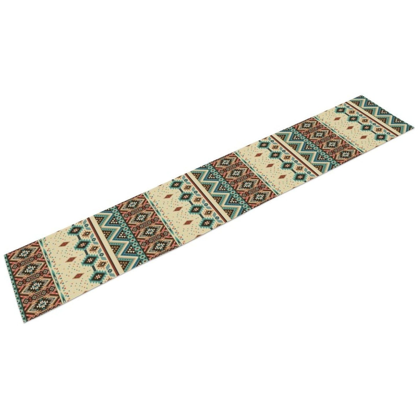 Southwest Ethnic Geometric Table Runner 13"x70" for Kitchen, Farmhouse, Holiday11