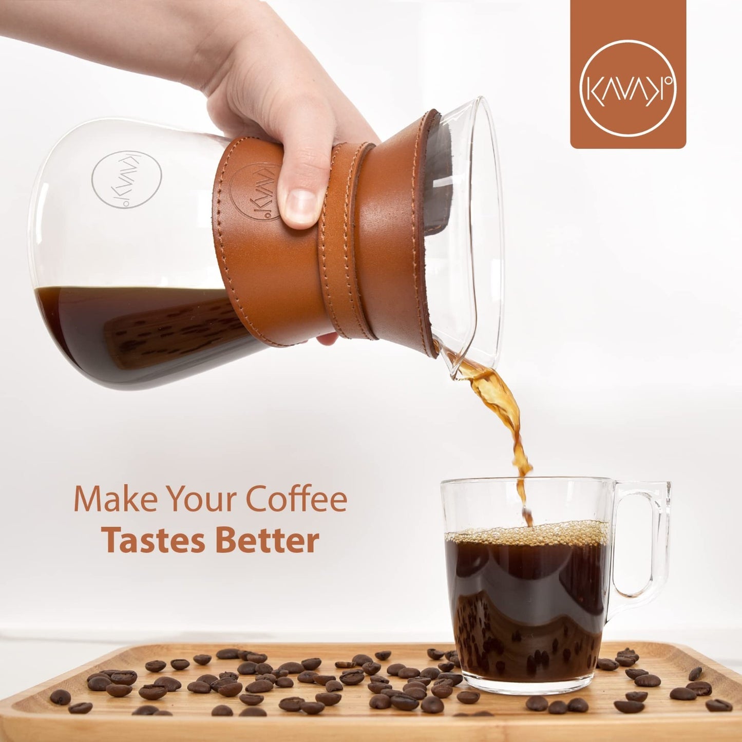 Pour Over Coffee Maker Set - Double-Layer Stainless Steel Filter, Borosilicate G6