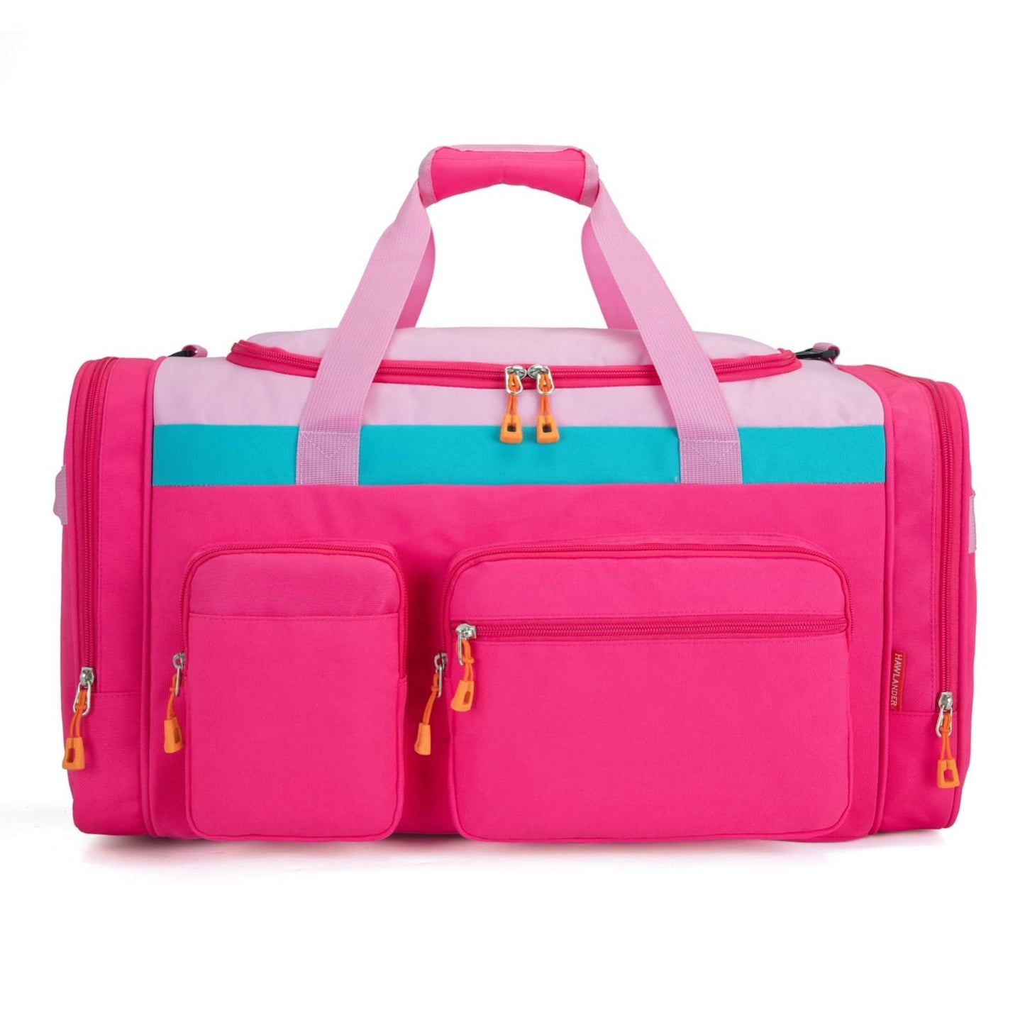 Spacious Pink Rose Kids Duffle Bag for Travel, Overnight, Weekend - 22"L x 12"H1