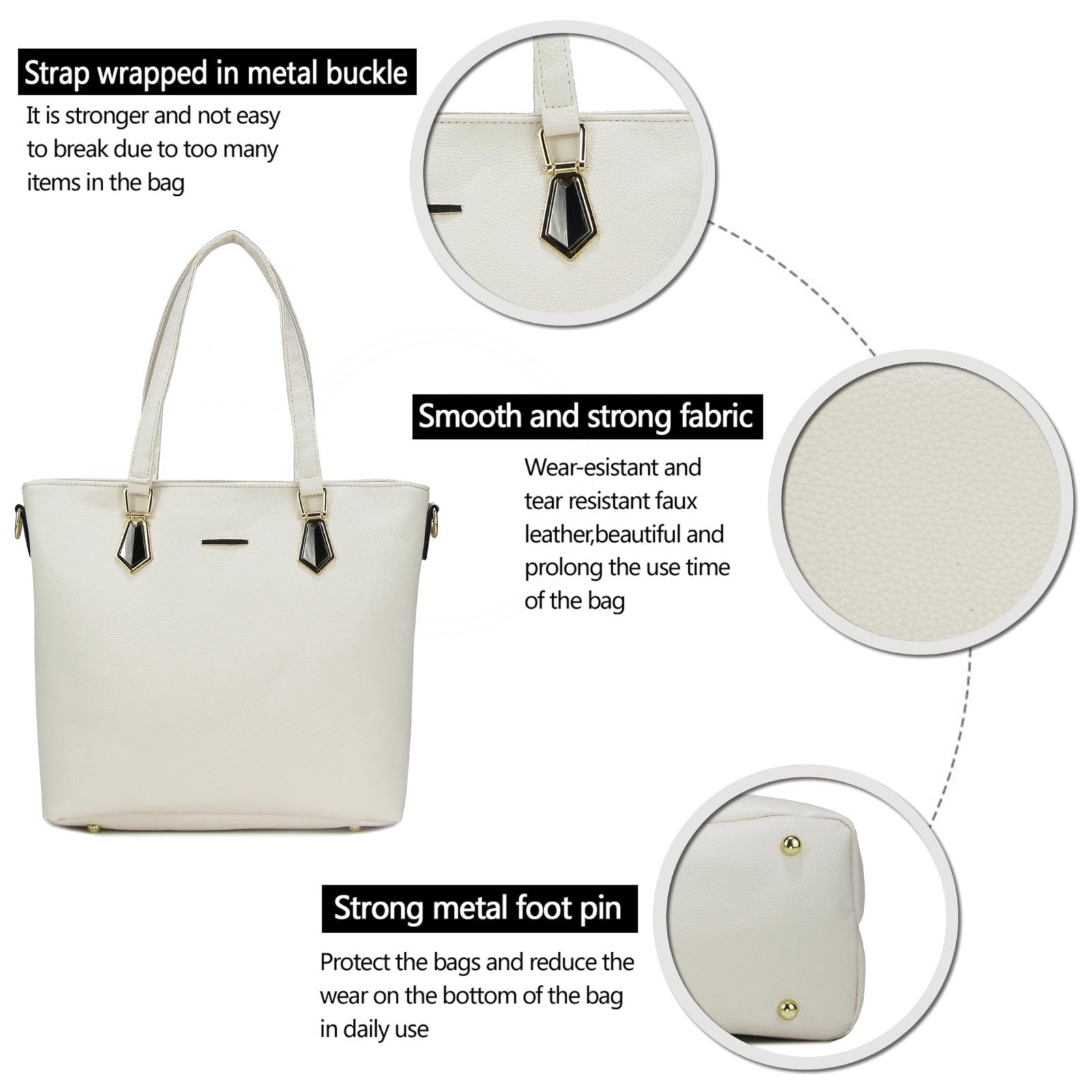 Stylish Designer Handbags for Women - Satchel Tote Shoulder Bag, Top Handle4