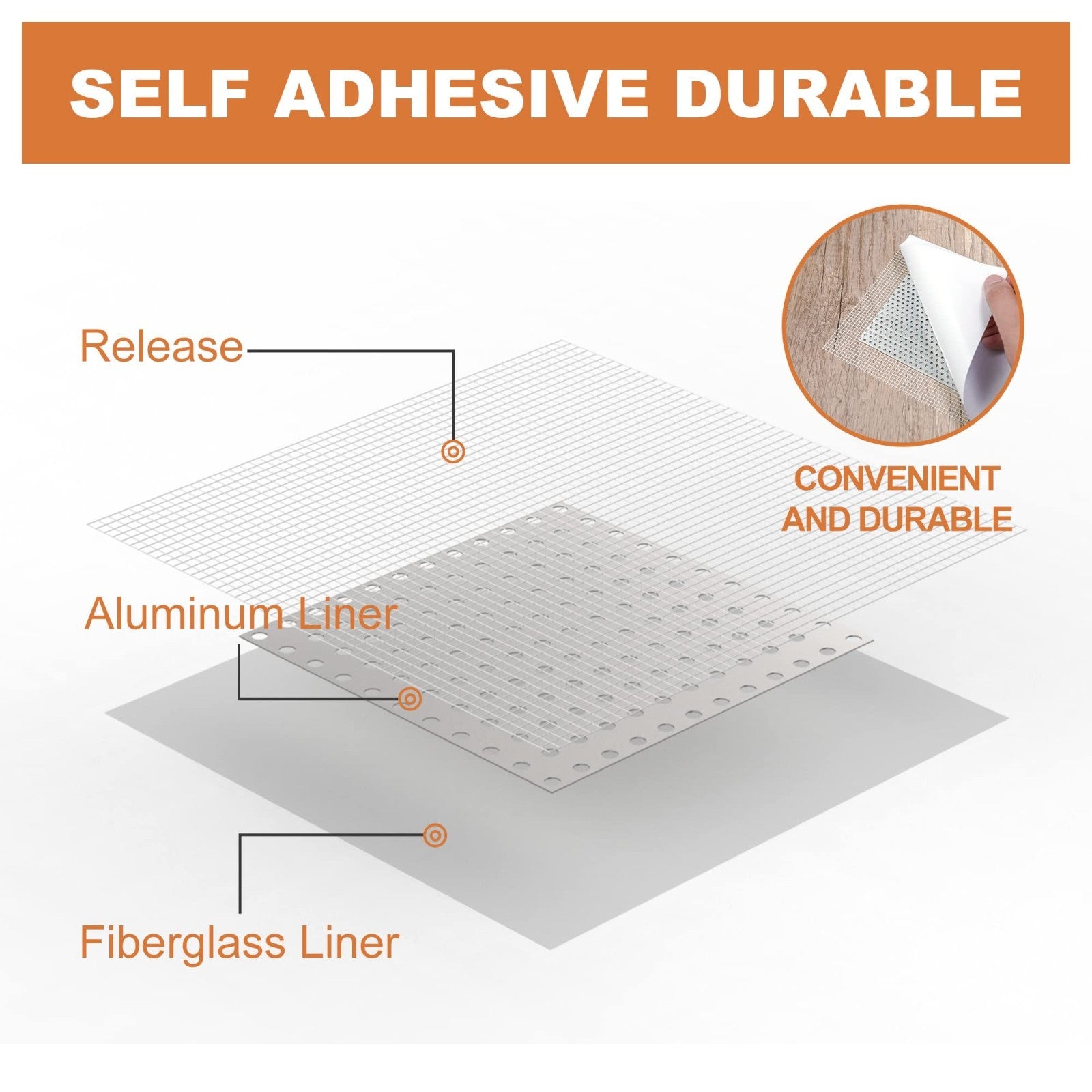 Self Adhesive Drywall Repair Patch Kit   2" to 8" Sizes for Quick Hole Fixes, Me3