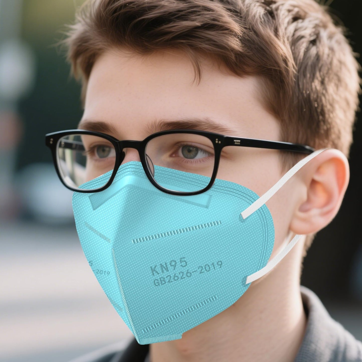 100 Pack KN95 Face Masks   Breathable Disposable Dust Masks for Adults, Blue5