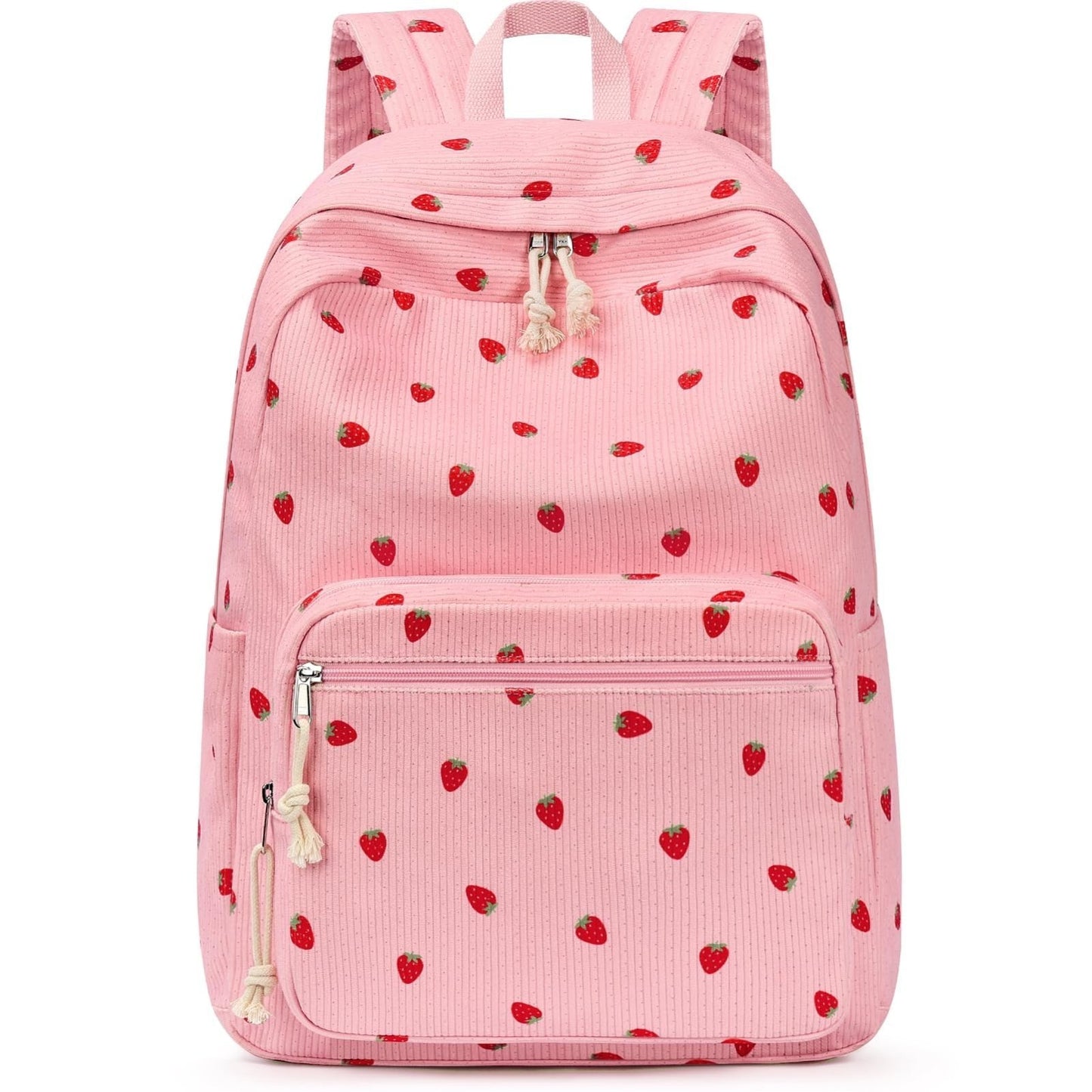 Stylish Preppy Corduroy Kids Backpack, School Bookbag for Girls, Cute & Durable1
