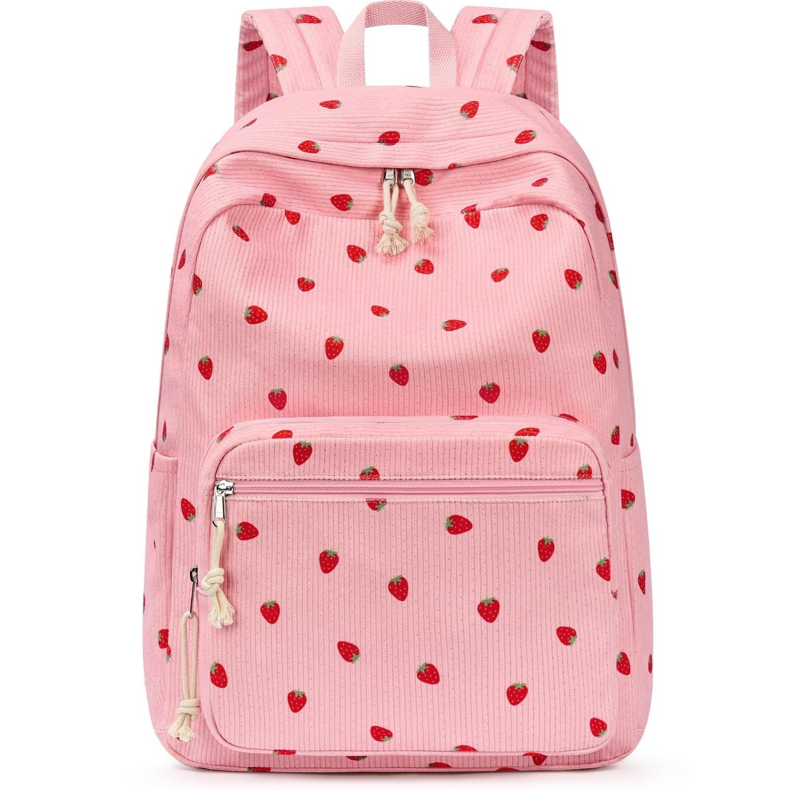Stylish Preppy Corduroy Kids Backpack, School Bookbag for Girls, Cute & Durable1
