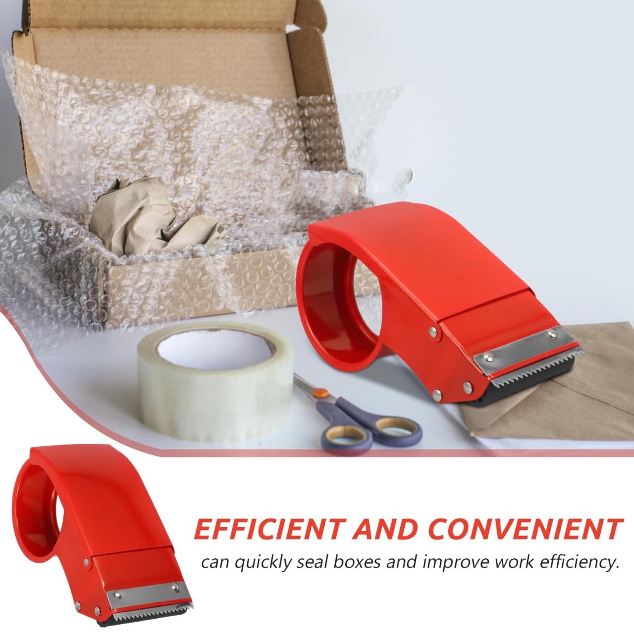 Metal Tape Dispenser for Desktop - Office, School & Home Use - Durable & Stylish6