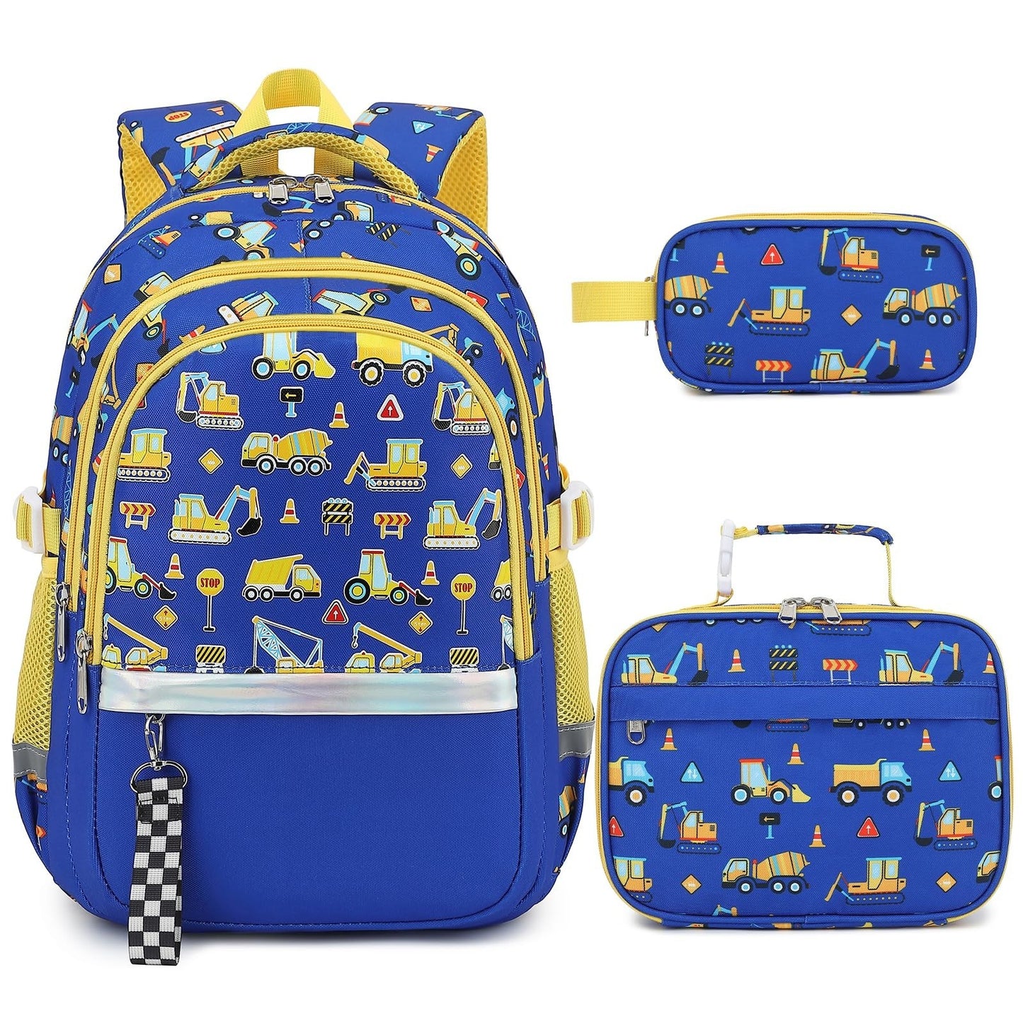 Luminous Backpack Set for Boys   3PCS with Lunch Box & Pencil Case, School Gear1