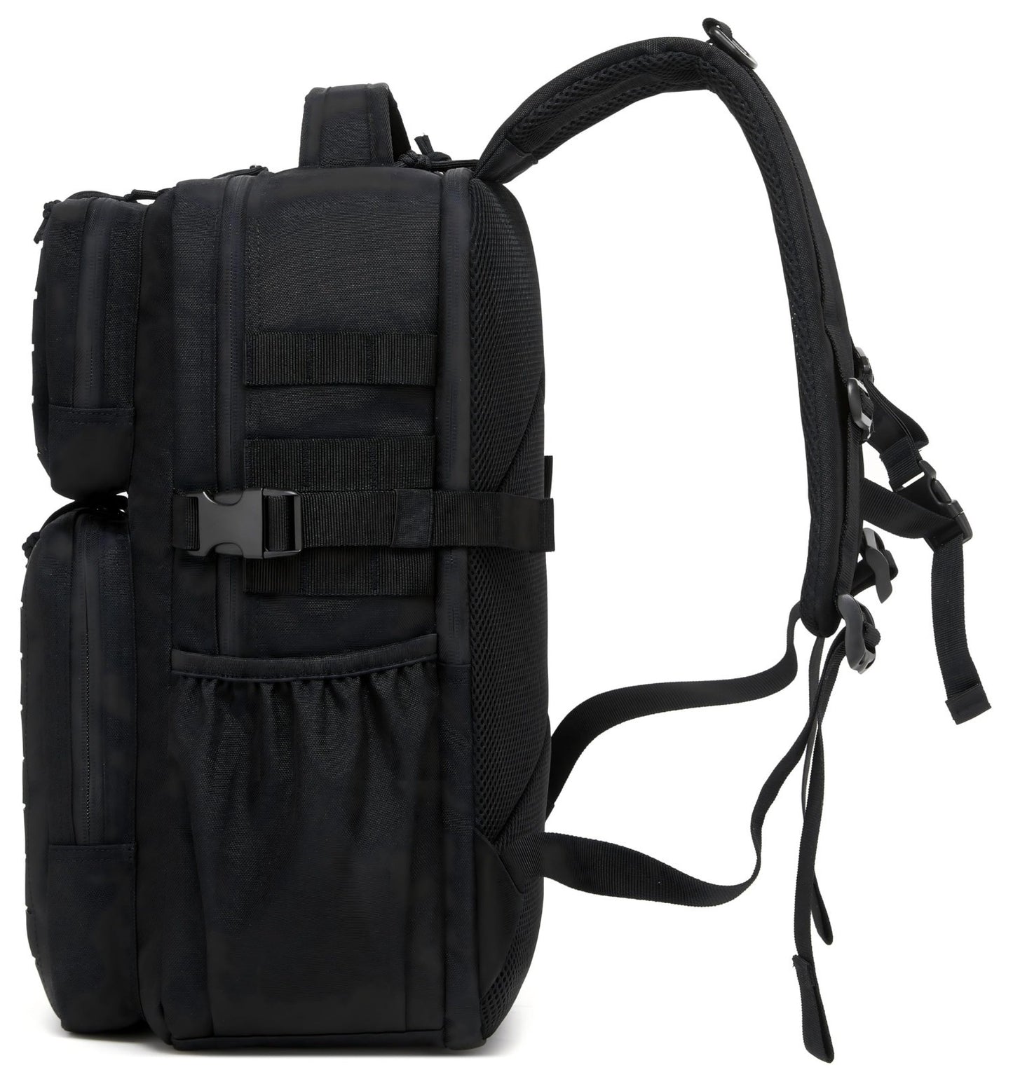 Waterproof Military Tactical Backpack 30L, 3 Day Assault Pack, MOLLE Design, Bla3