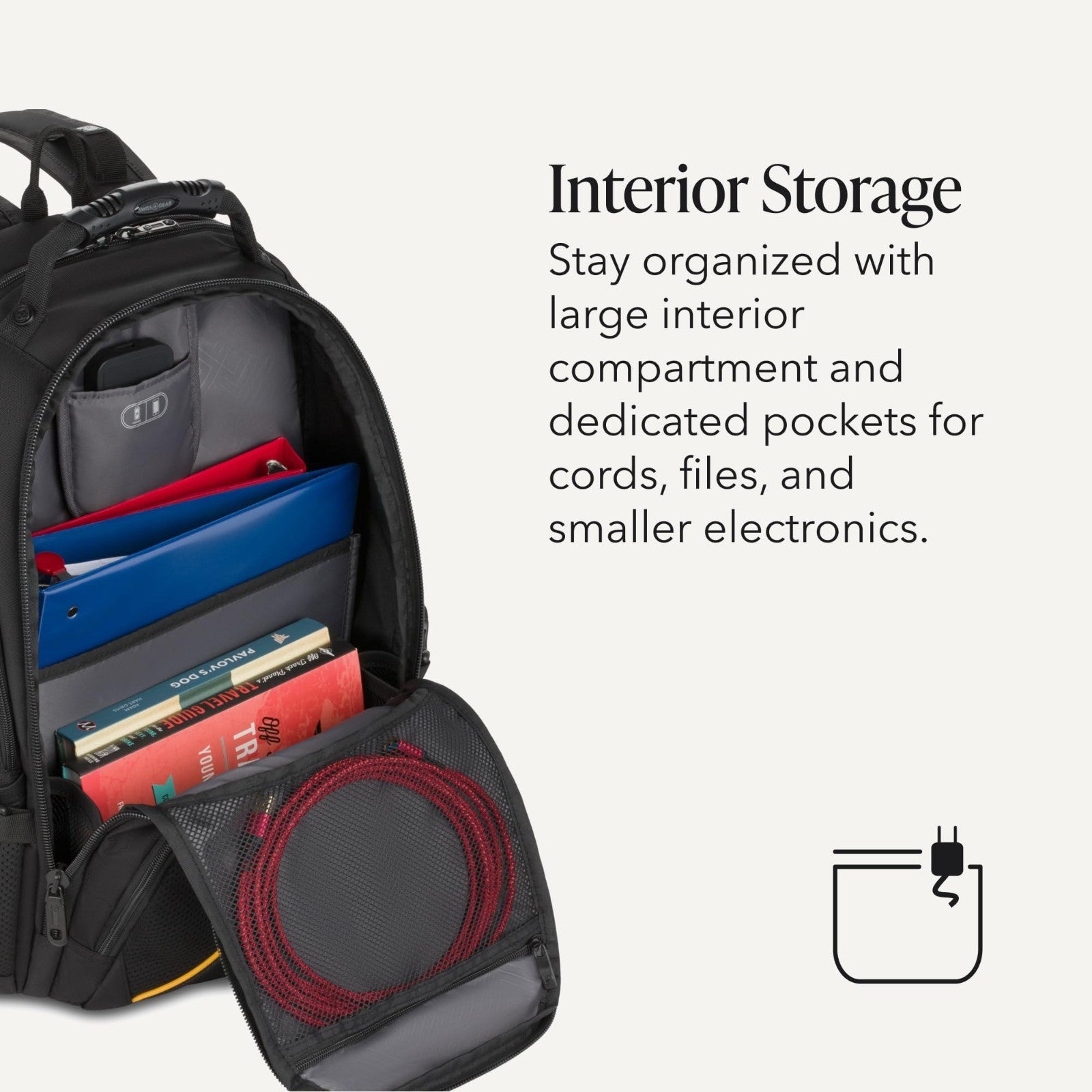 TSA Friendly 17 Inch Laptop Backpack, RFID Protection, Lay Flat Design, Tablet P4