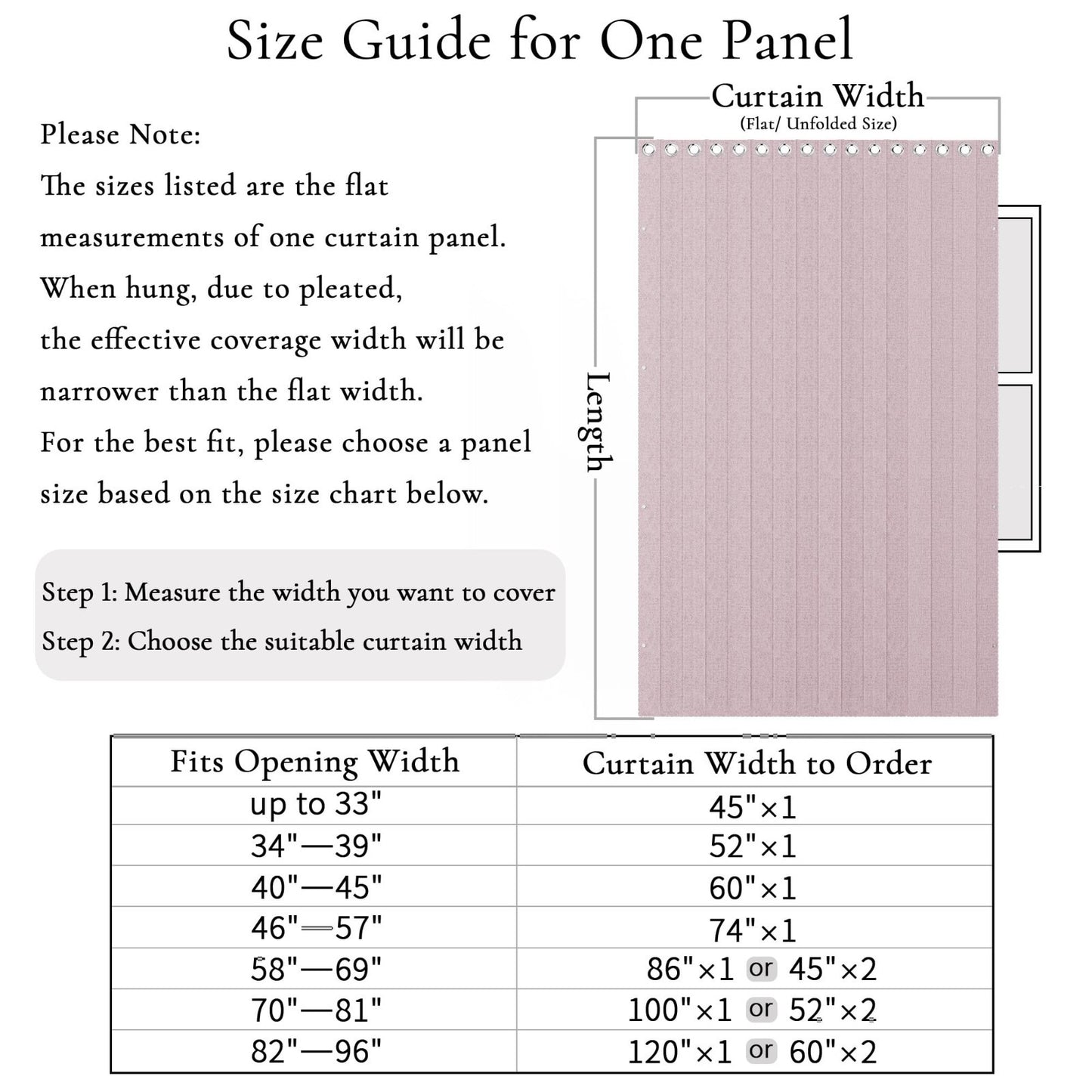 100% Blackout Magnetic Door Curtain, 80" Long, Pink, W45 x L80, Ideal for Closet2