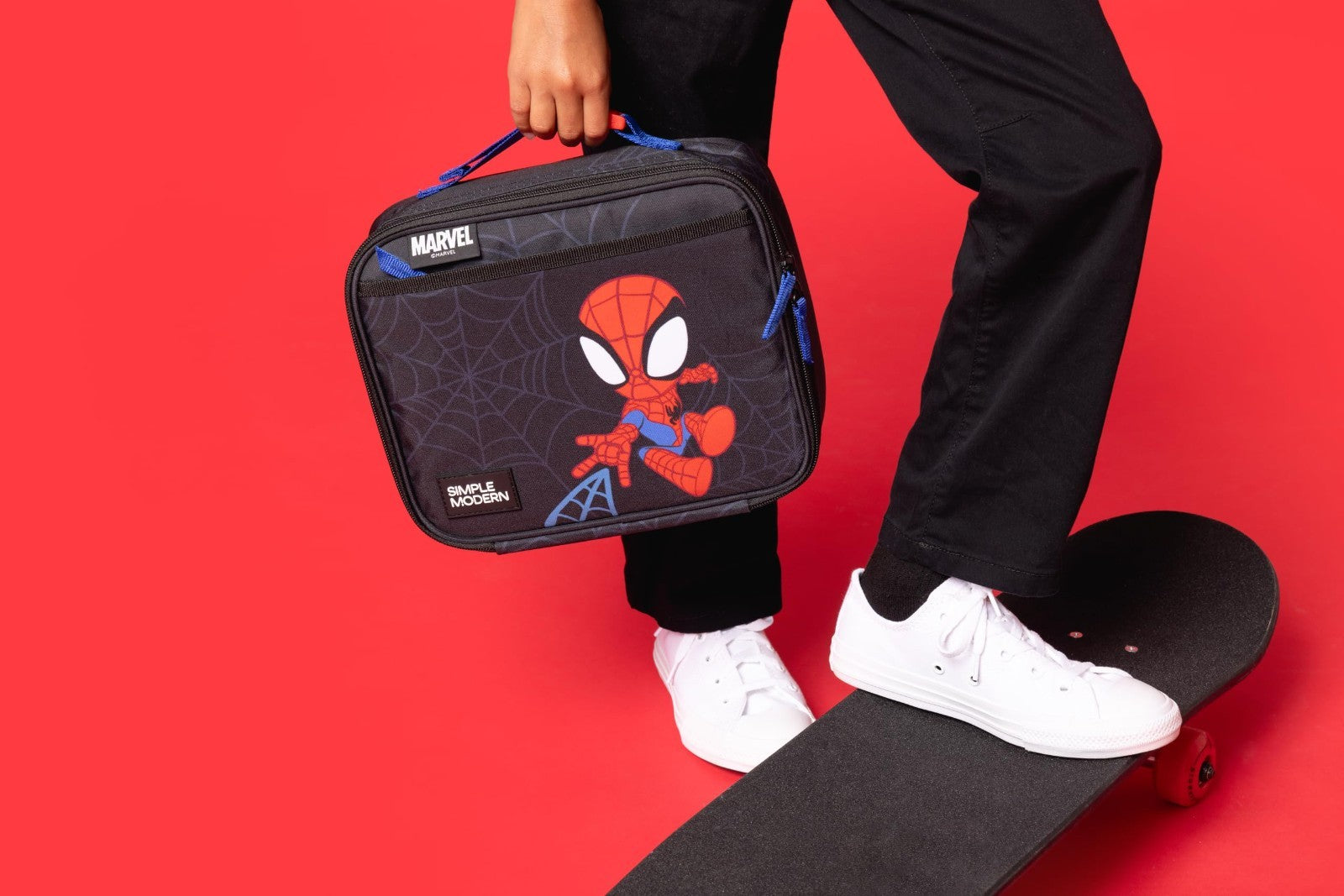 Insulated Kids Lunch Box & Bag for School | Fits Bento Containers | Spidey Desig2
