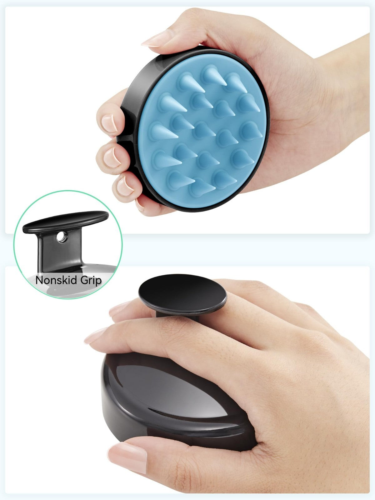 Scalp Massager Shampoo Brush   Soft Silicone Exfoliator for Dandruff & Hair Grow2
