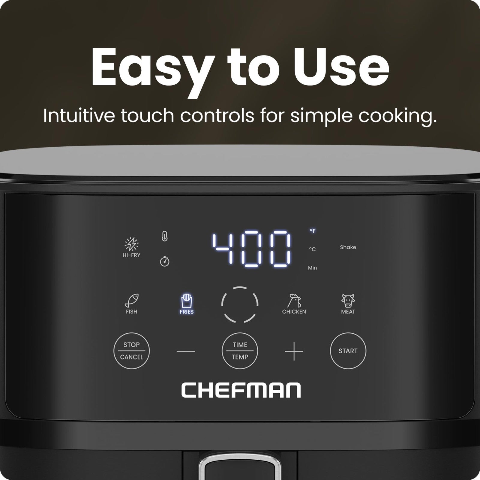6 QT Air Fryer Compact, Hi Fry Technology, Touchscreen Controls, 4 Presets, Nons4