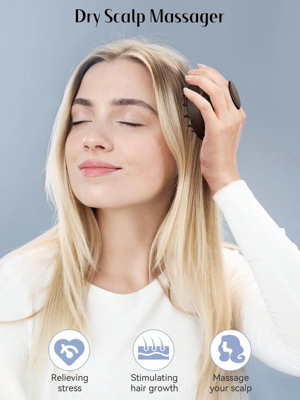 Scalp Massager Shampoo Brush   Soft Silicone Scrubber for Hair Growth, Dandruff3