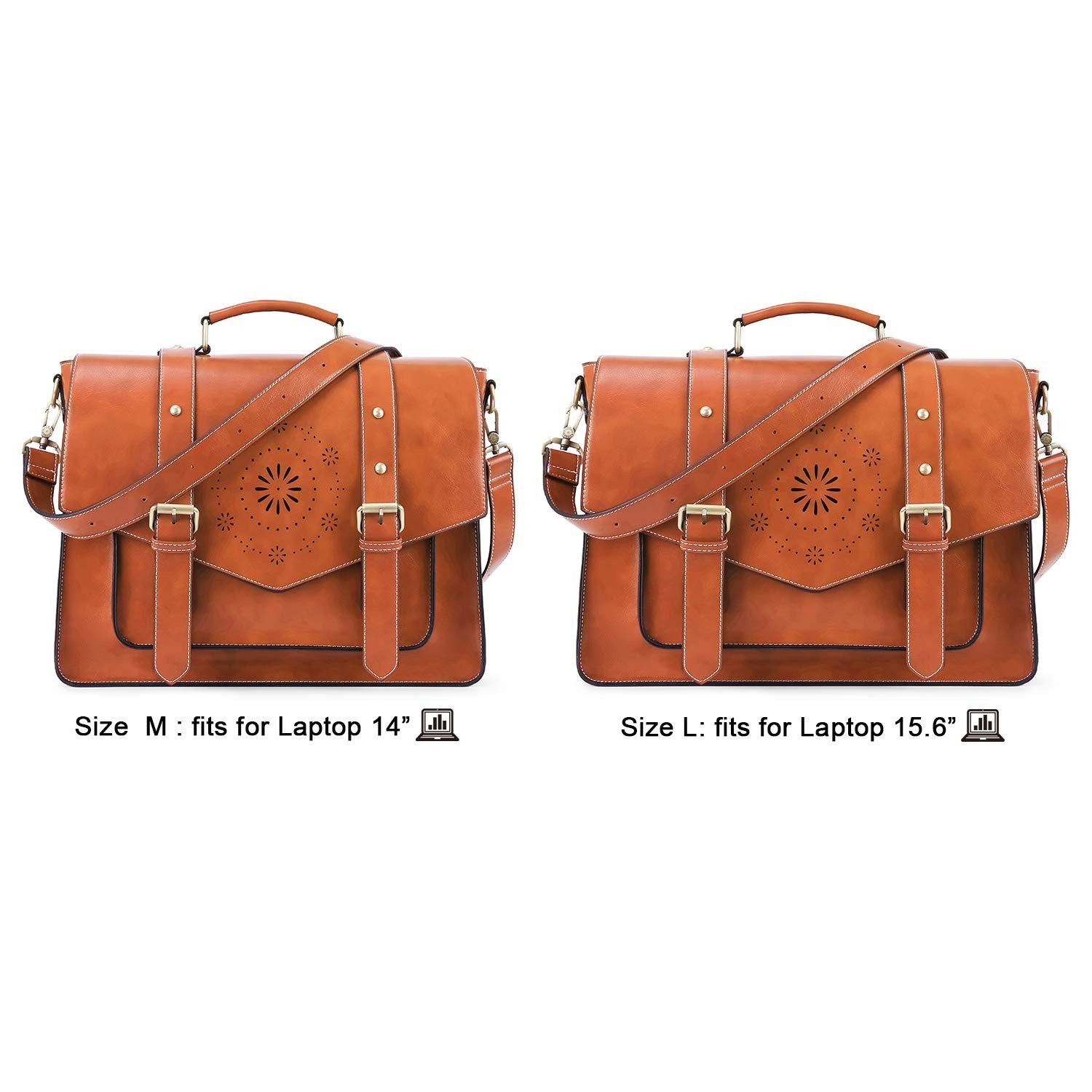 Stylish Vegan Leather Laptop Backpack & Briefcase for Women - Fits 15.6" Laptops4