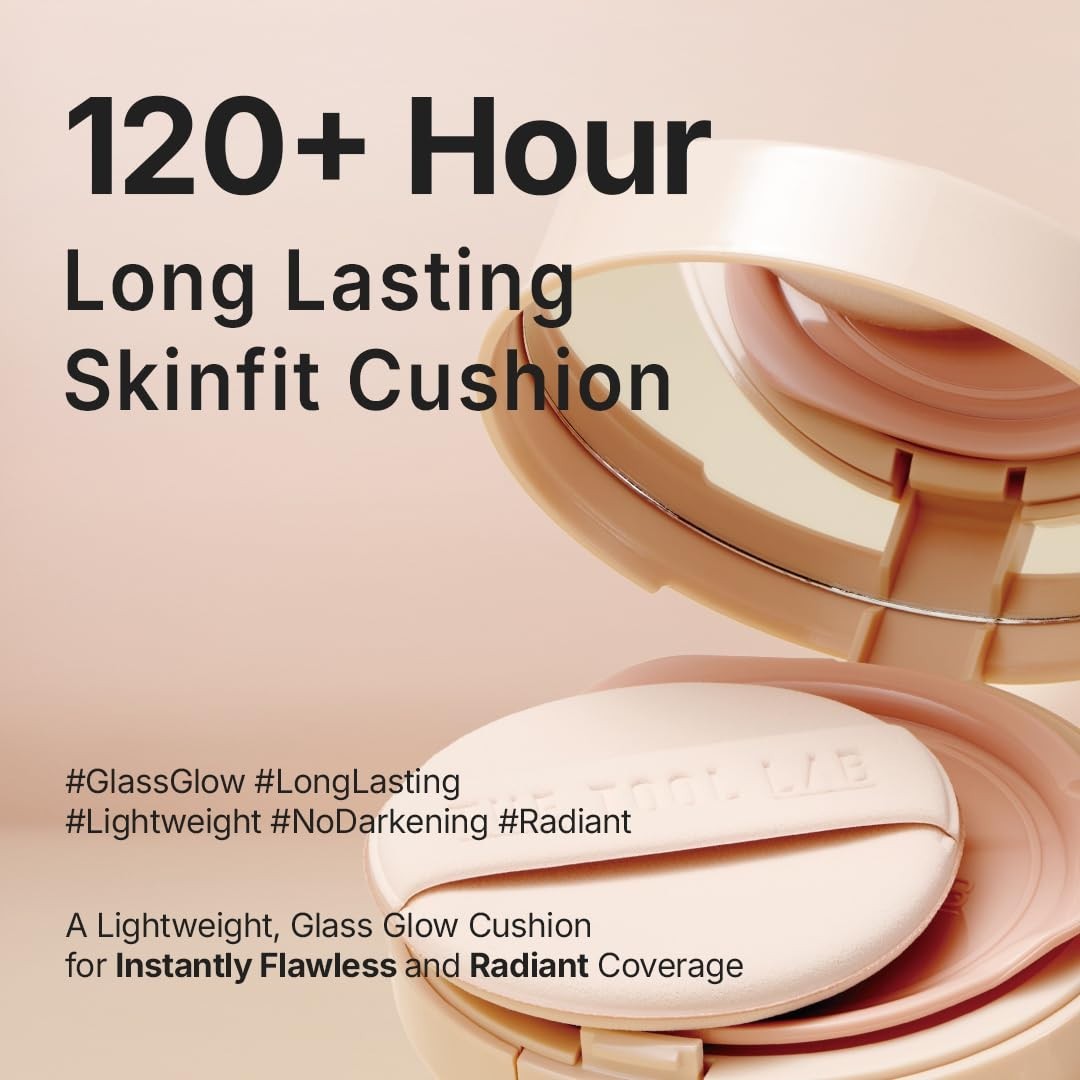 Long Lasting Full Coverage Cushion Foundation - Glass Glow Finish, Korean Makeup4