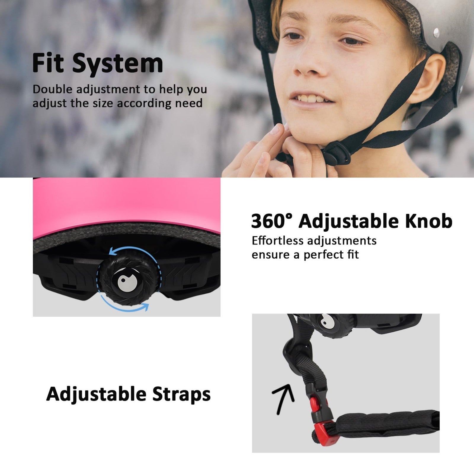 Multi-Sport Helmet for Skateboard, Bike, Scooter - Adjustable, Lightweight, Vent3