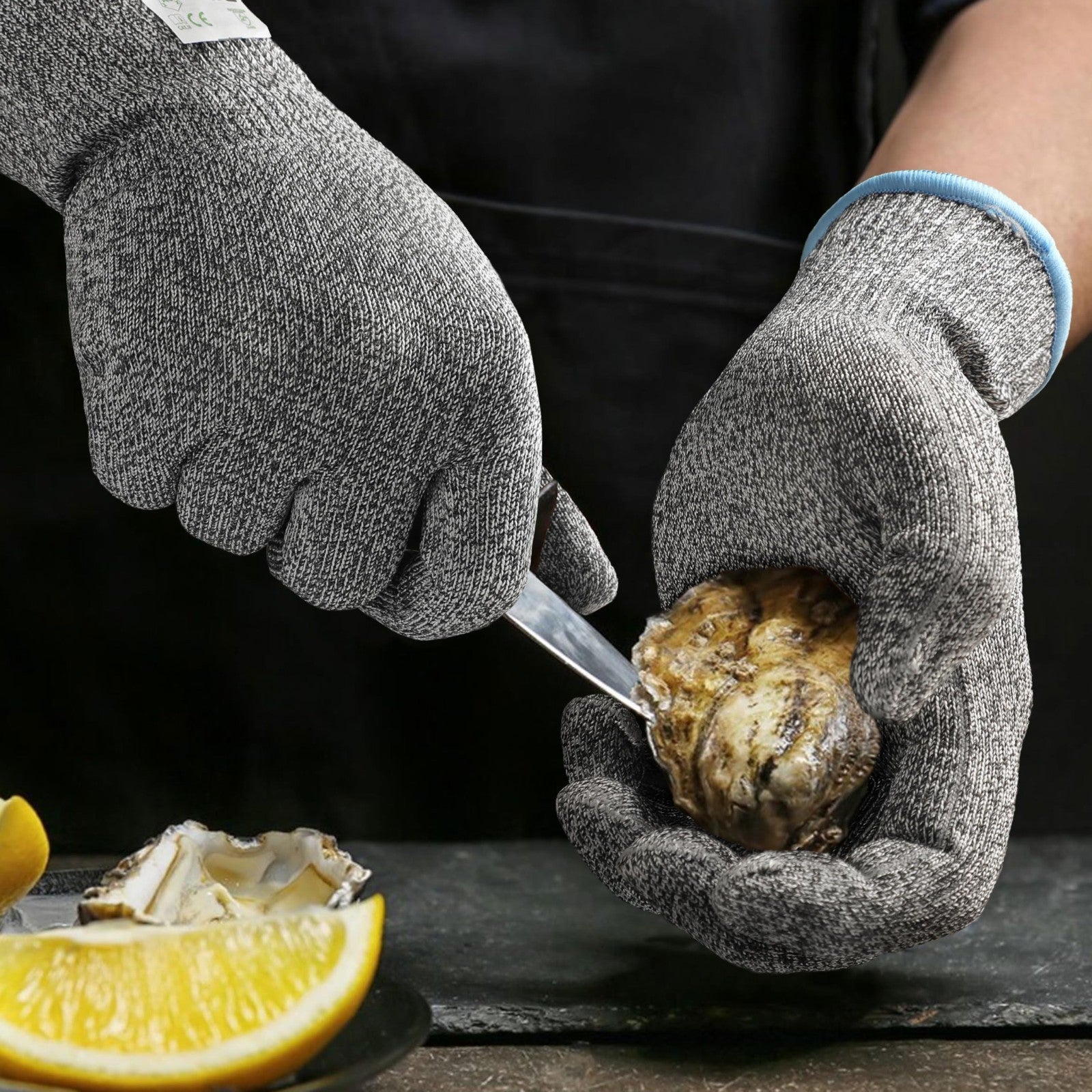 Cut Resistant Gloves   ANSI A6, Food Grade, Non PFAS, Kitchen Prep, Meat & Fish2