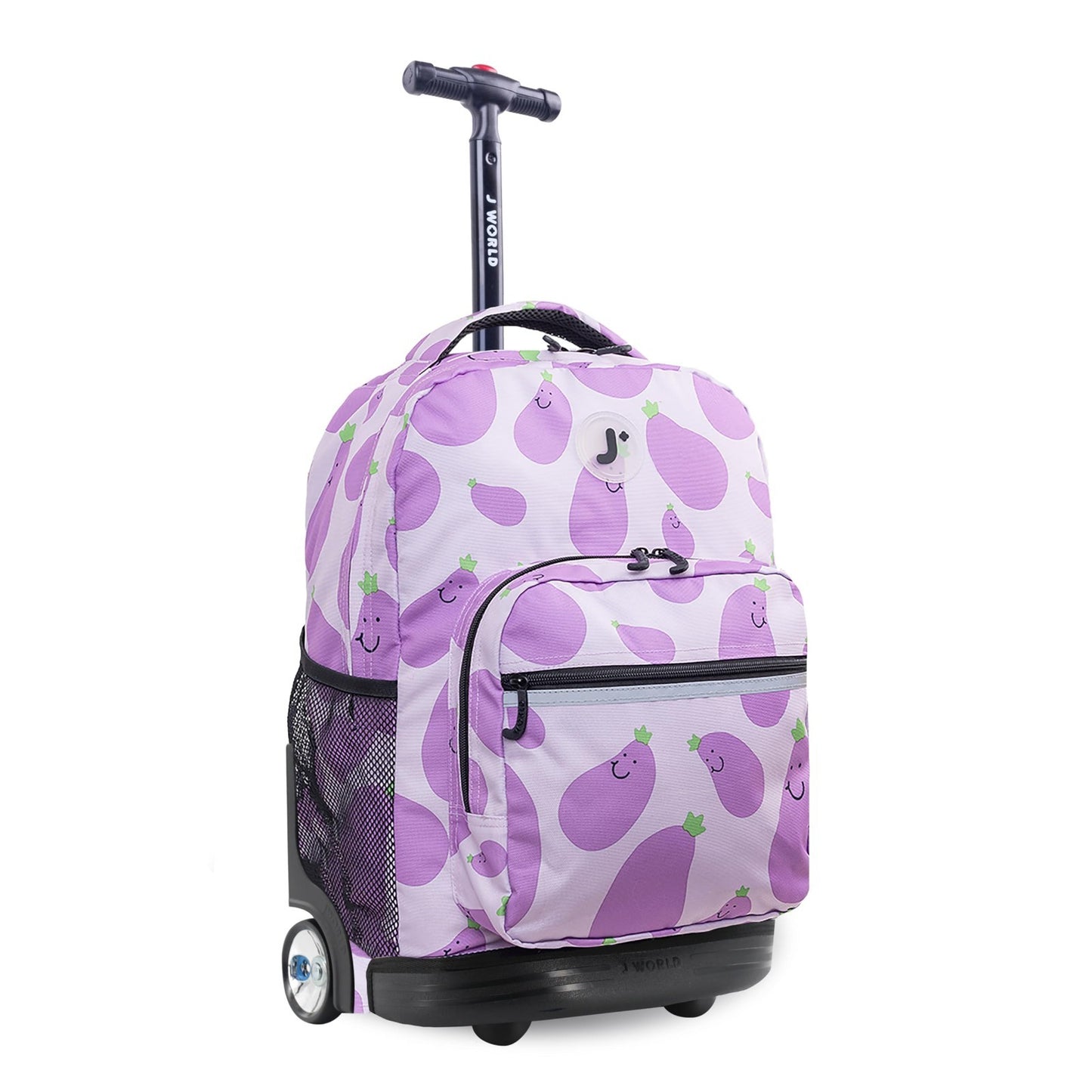 Kids Rolling Backpack with Wheels, 18" School Bookbag for Girls & Boys, Mr. Eggp1