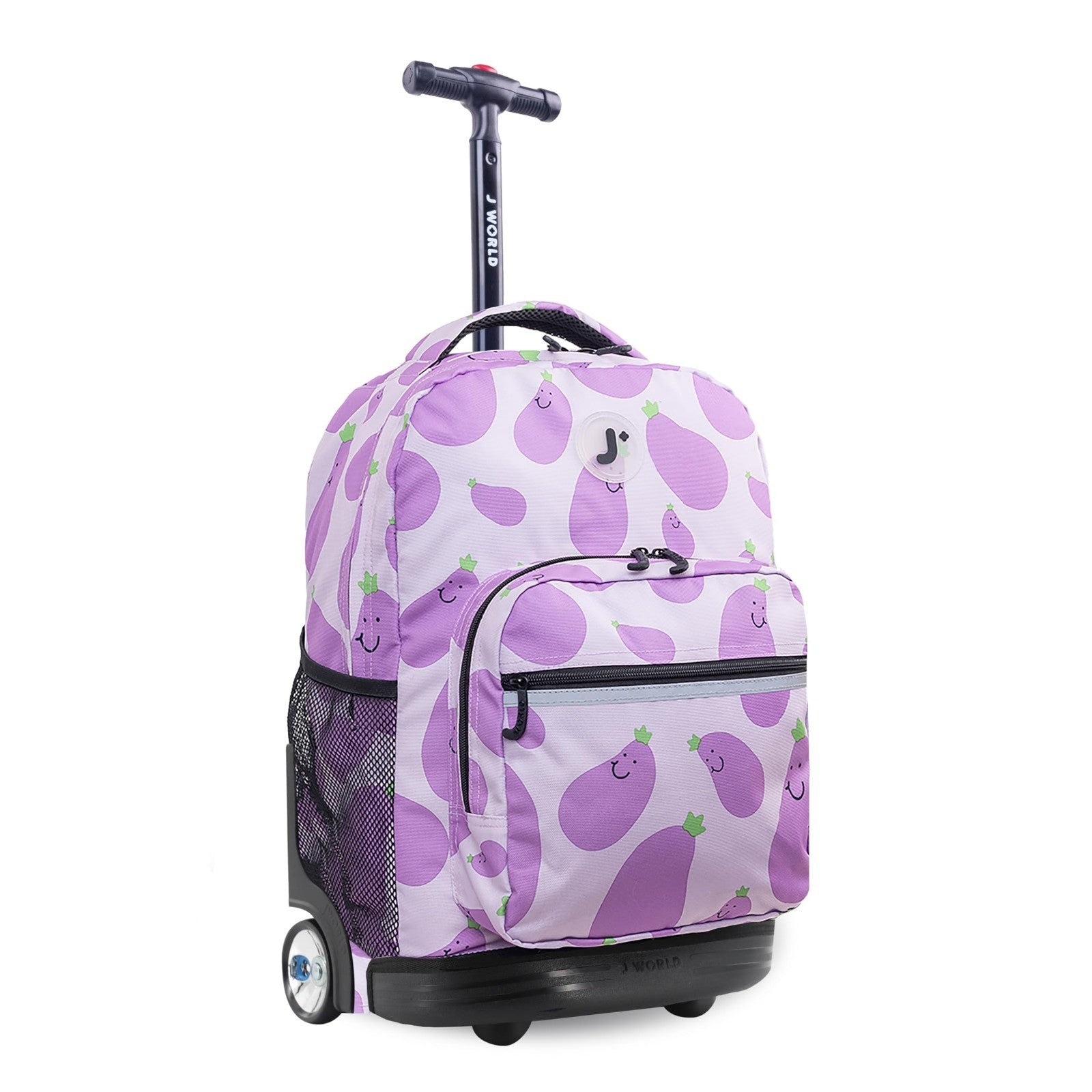 Kids Rolling Backpack with Wheels, 18" School Bookbag for Girls & Boys, Mr. Eggp1