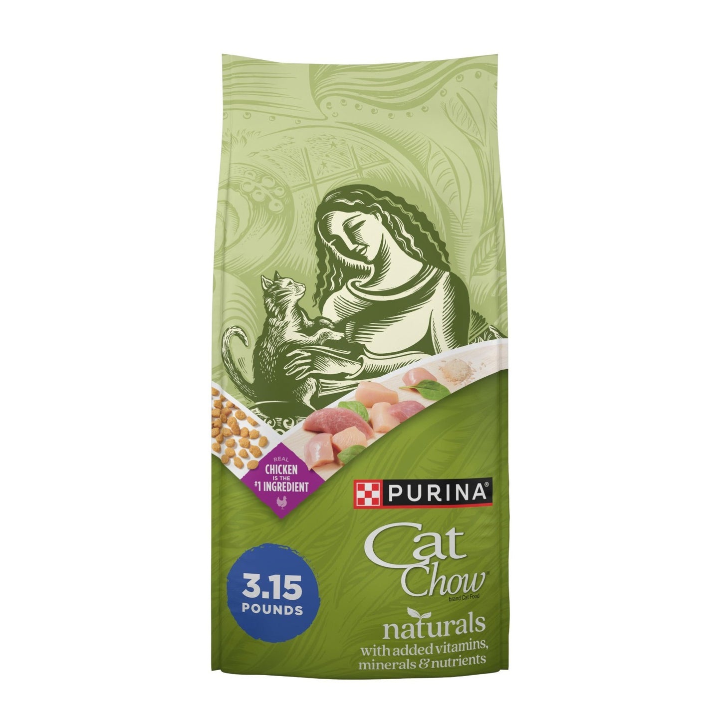 Healthy Weight Indoor Cat Food, Natural Dry Formula, Hairball Control   3.15 lb0