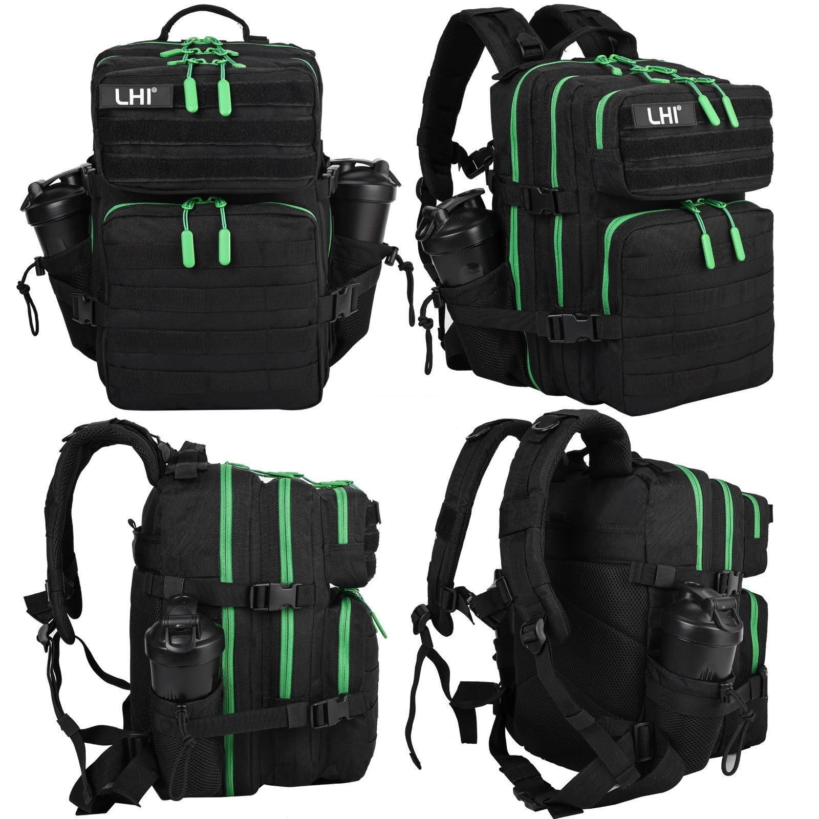 Tactical Military Backpack 25L/35L   Army Assault Pack, Small Rucksack with Bott2