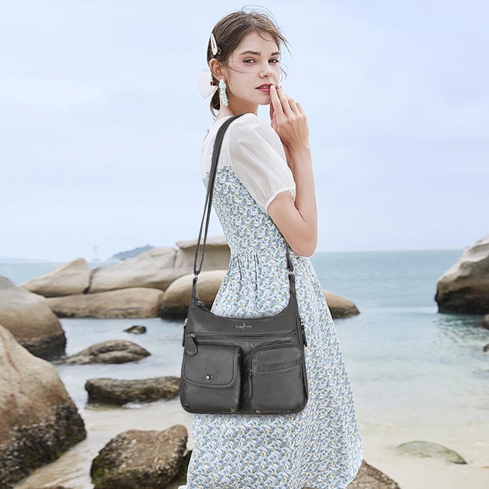 Stylish Crossbody Bags for Women   Medium Faux Leather Shoulder Handbags & Purse2