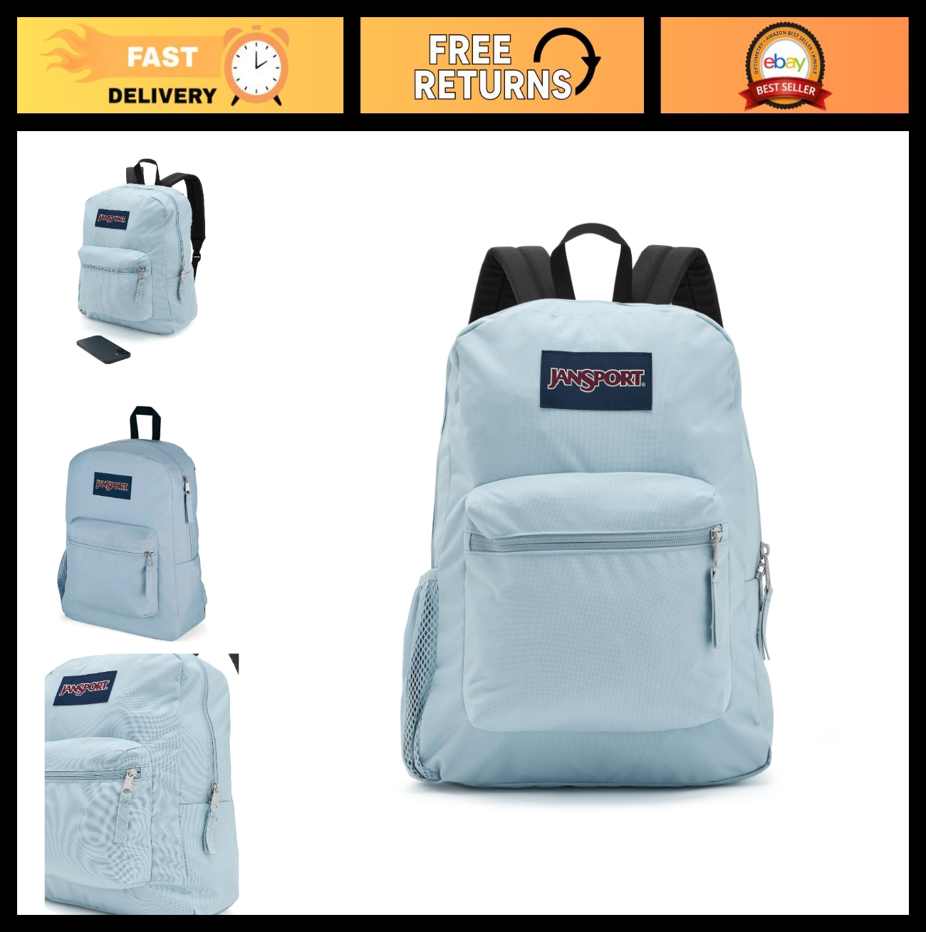 26L Classic Daypack Backpack   12" Lightweight Travel Bag, Blue Dusk Color0
