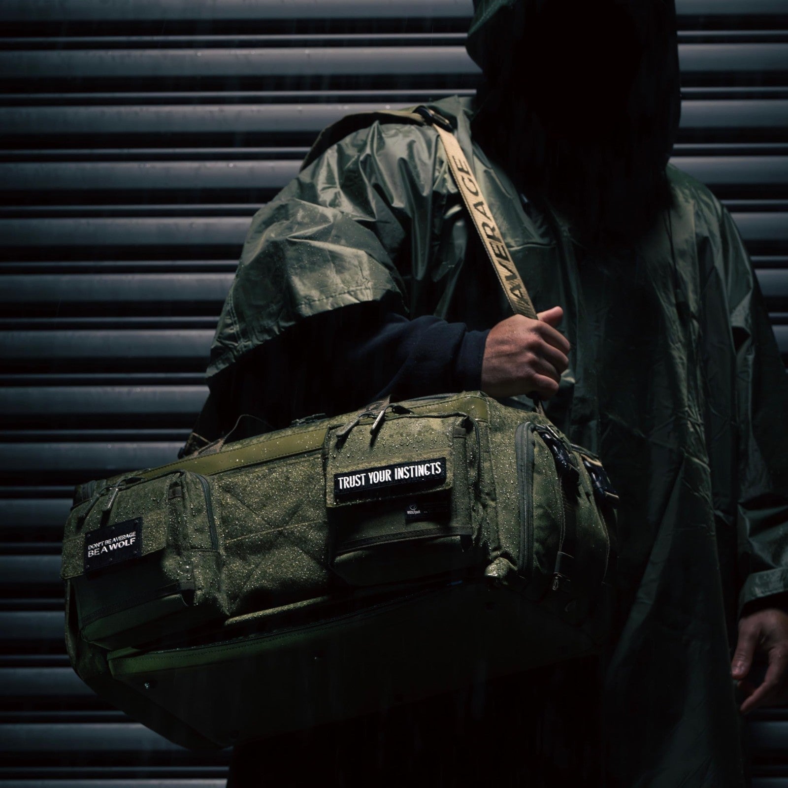 40L Waterproof Duffle Bag   Tactical Travel Gear, Outdoor Sports, Gym Bag, OD Gr2