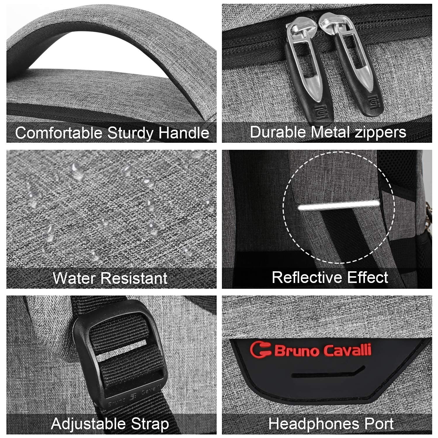 17" Slim Anti Theft Laptop Backpack for Business & College, Water Resistant, Sty3