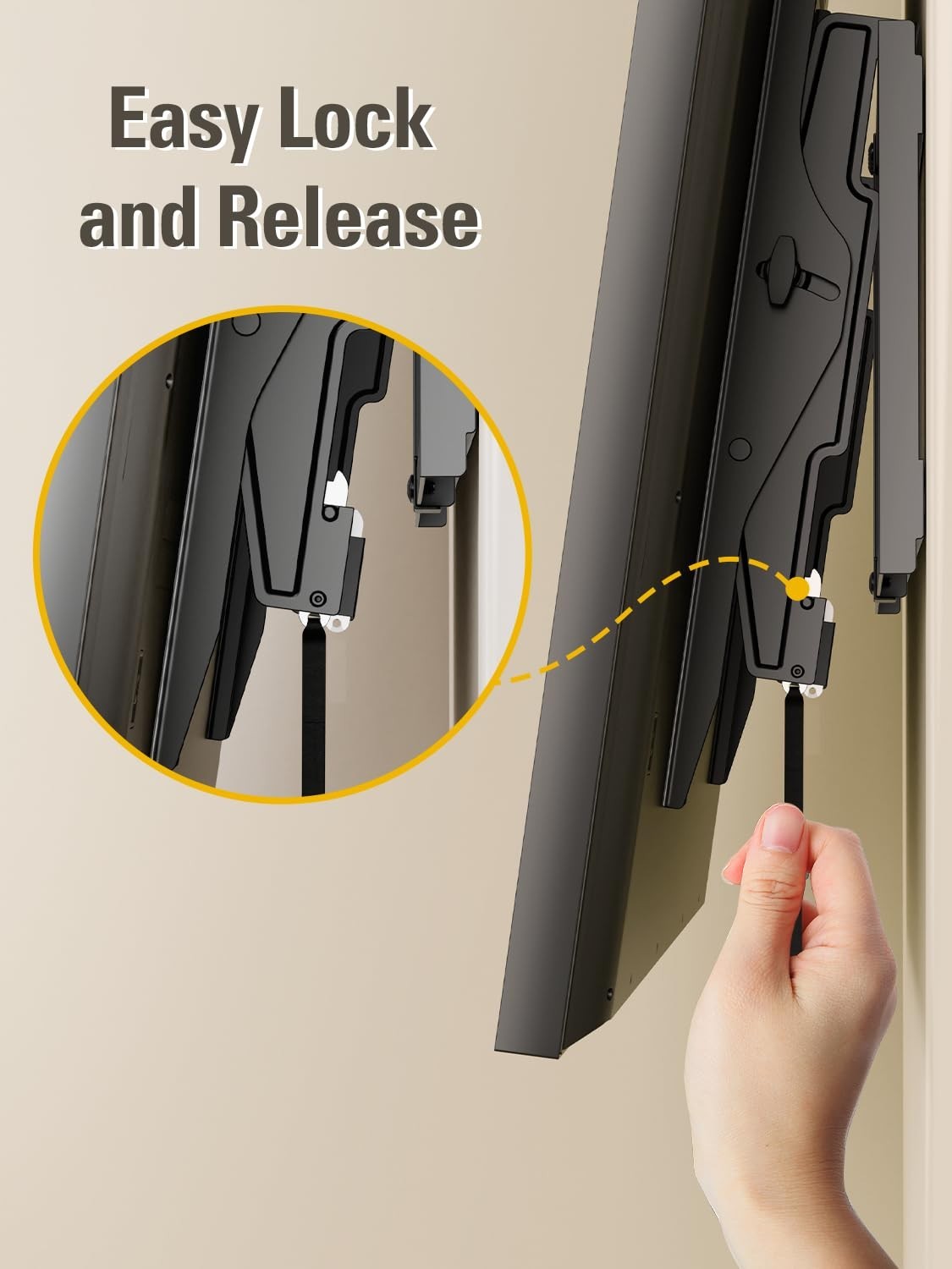 Universal Tilting TV Wall Mount for 42 86" TVs, VESA 800x400mm, Easy Level Adjus7