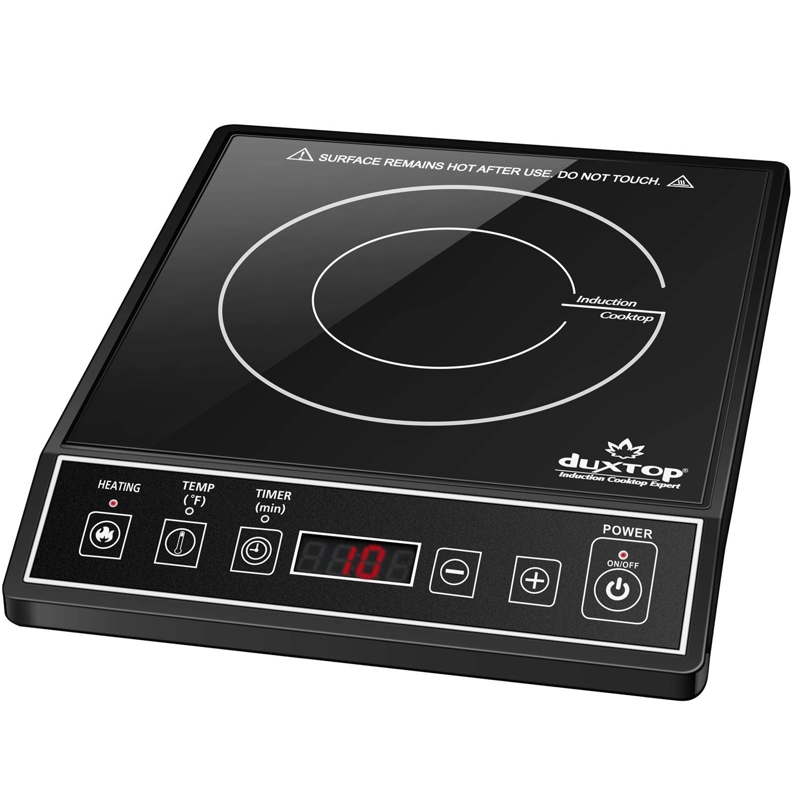 Portable Induction Cooktop 1800W Countertop Burner, Black, Fast Heating, Energy1