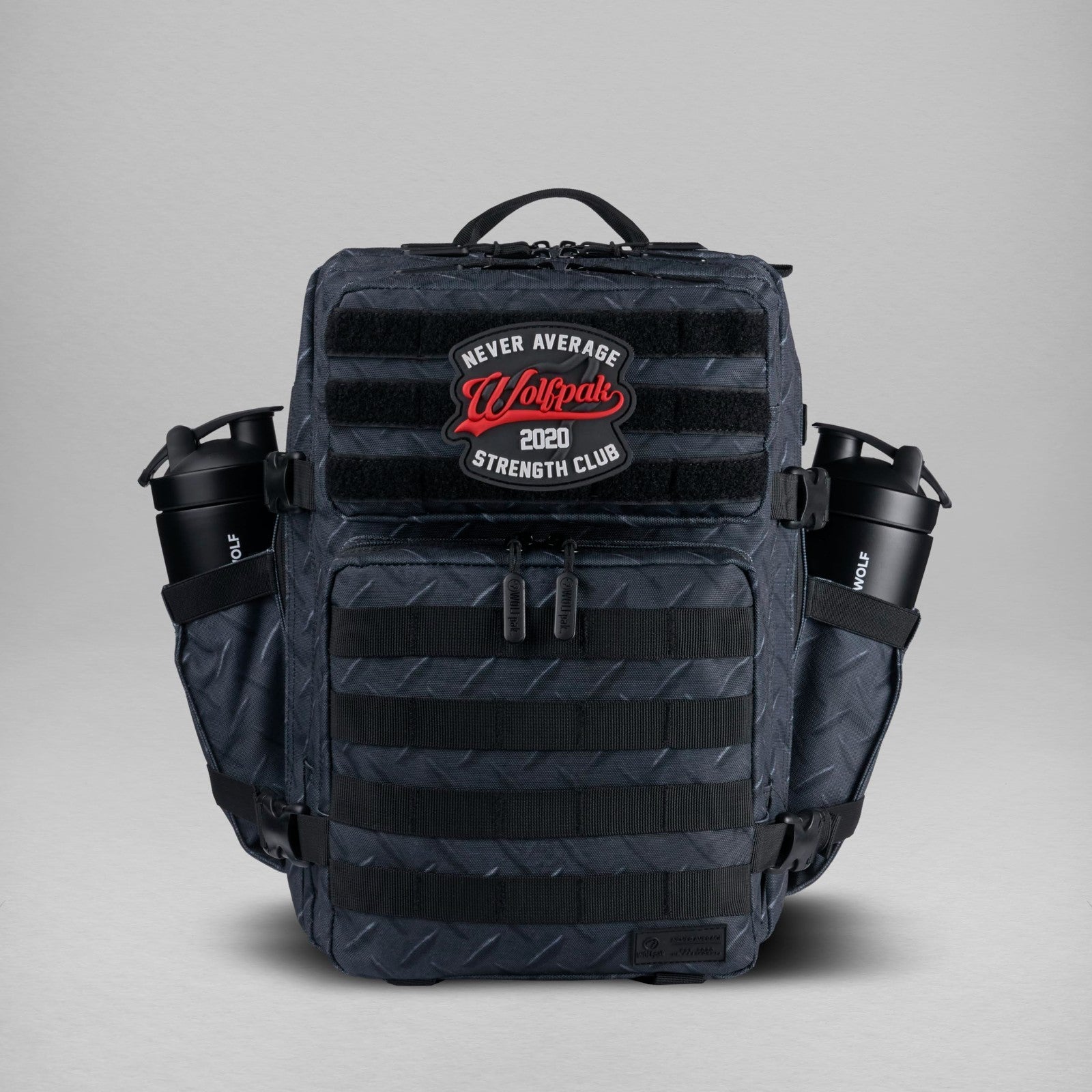 Durable 25L Athletic Gym Backpack   Waterproof Oxford, MOLLE Webbing, Laptop Poc1