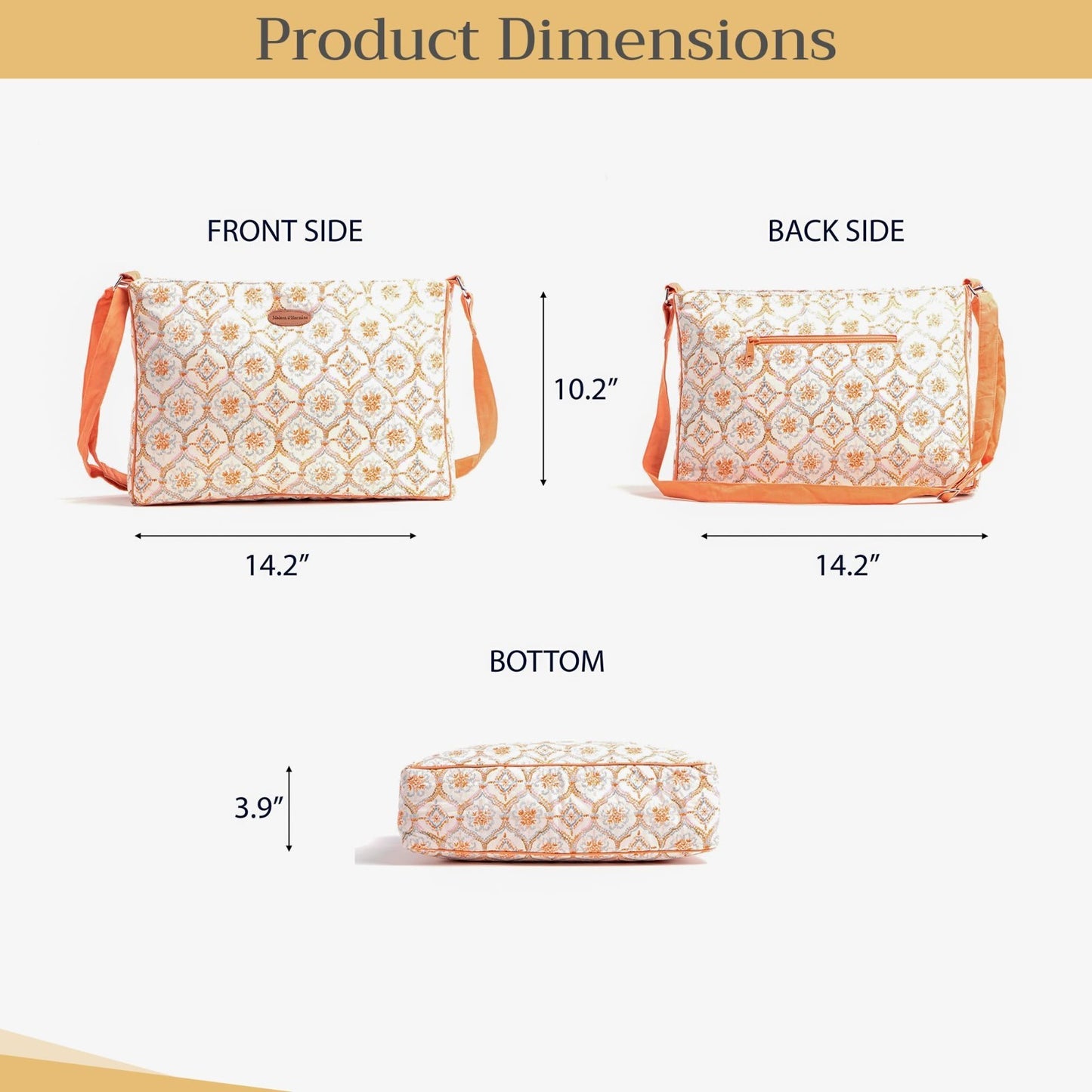Stylish Cotton Shoulder Bag for Women   Versatile Handbag, Everyday Use5