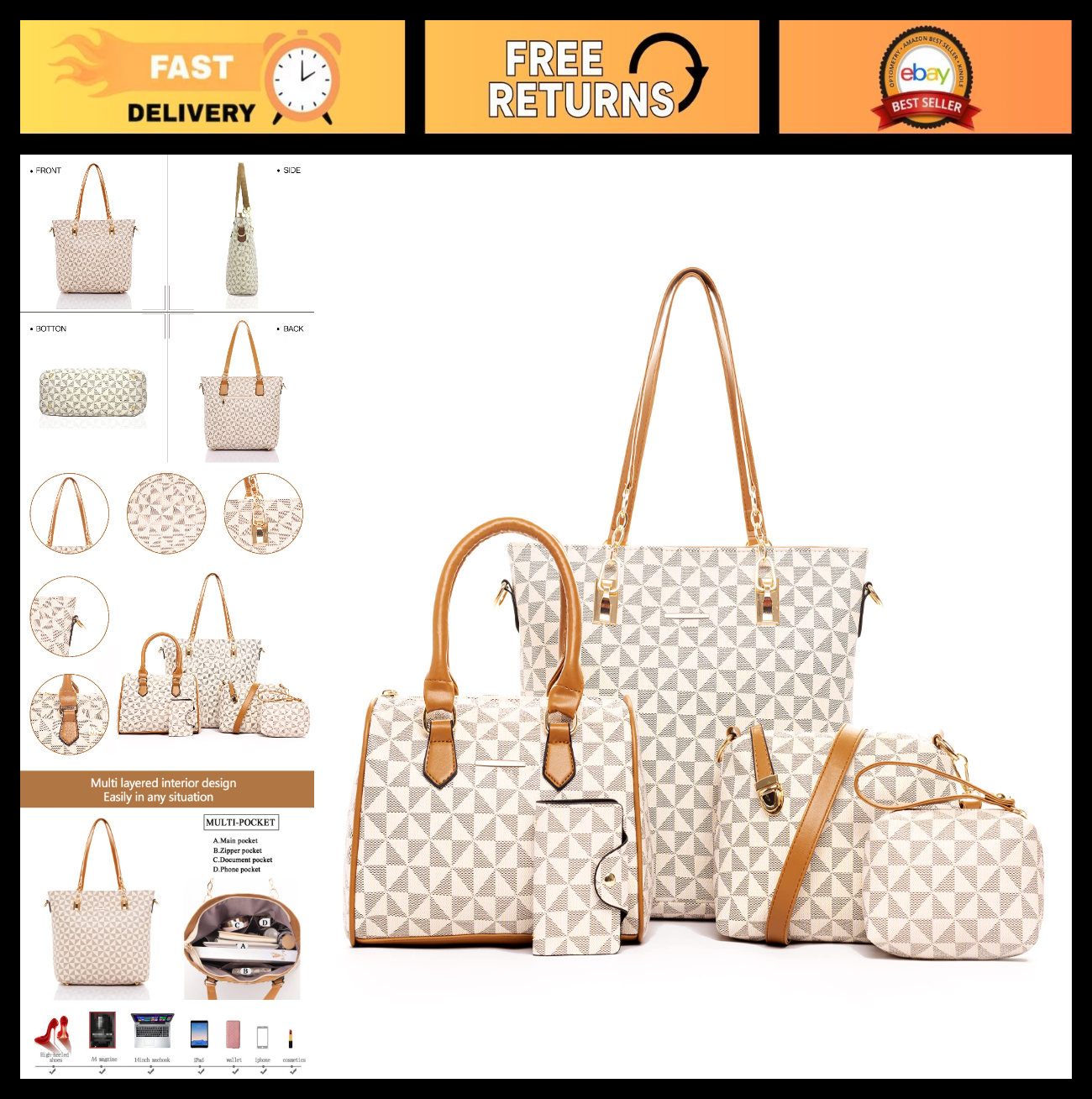 Stylish Women's Designer Handbags - Satchel, Shoulder Tote & Top Handle Bags0