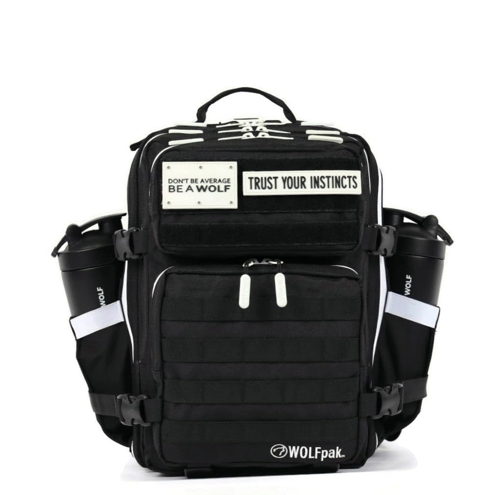 Durable 25L Waterproof Gym Backpack   1000D Oxford, MOLLE Webbing, Laptop Pocket3
