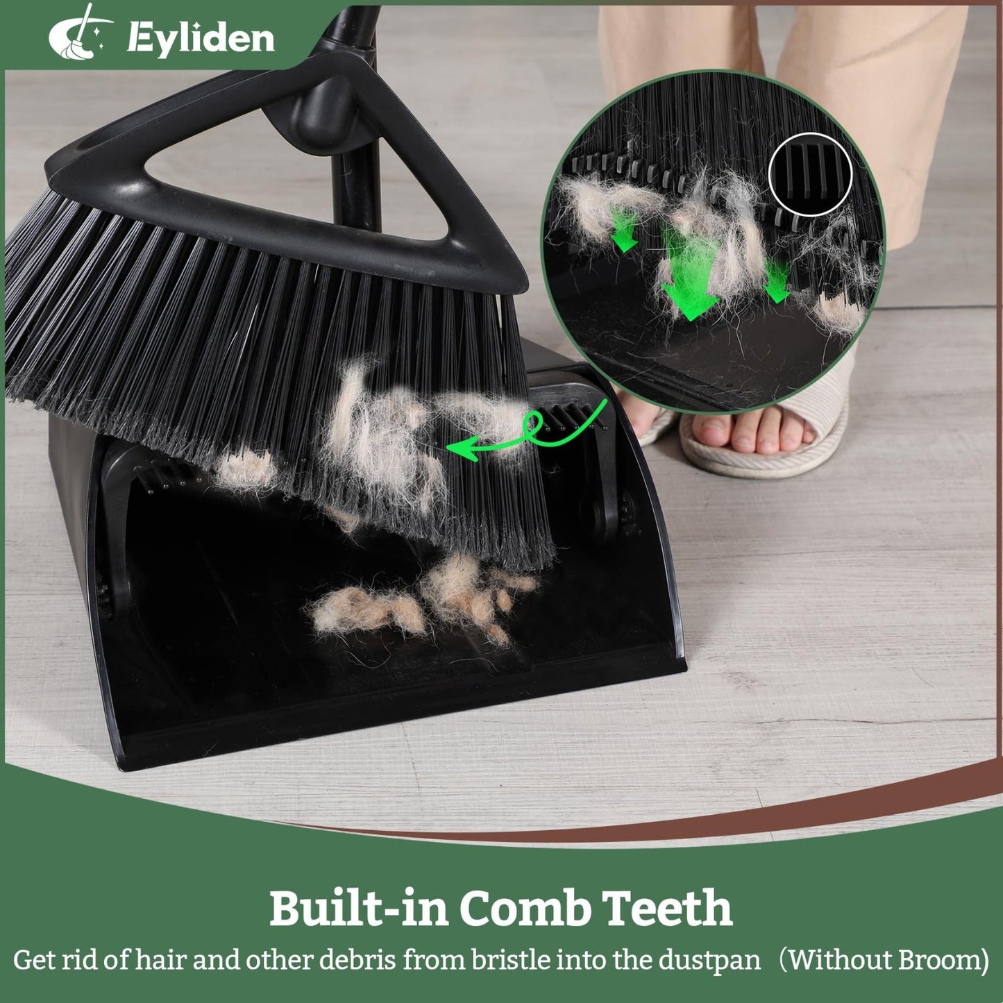 Large Heavy Duty Dustpan with Comb Teeth | Commercial Use for Home, Office, Gara4