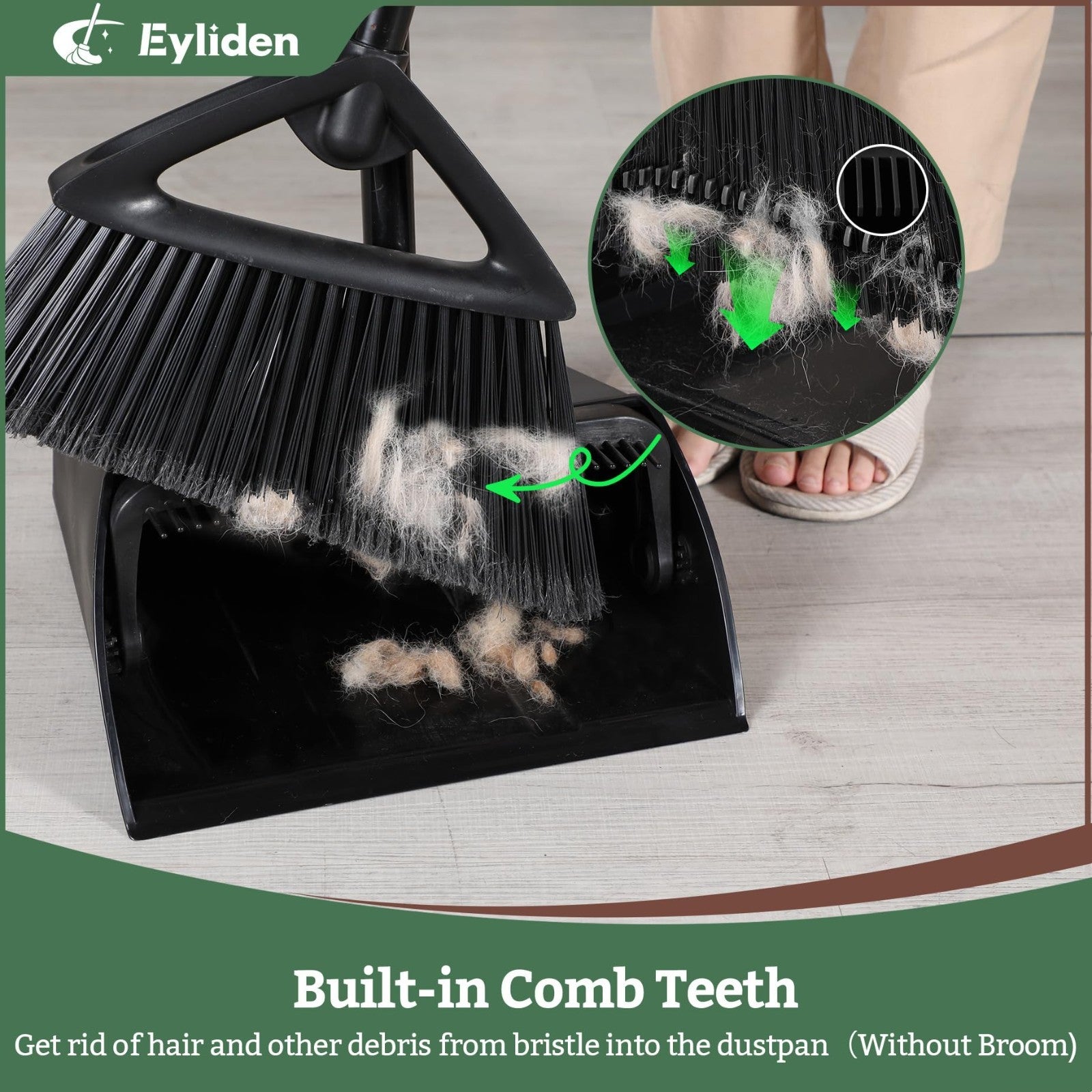 Large Heavy Duty Dustpan with Comb Teeth | Commercial Use for Home, Office, Gara4