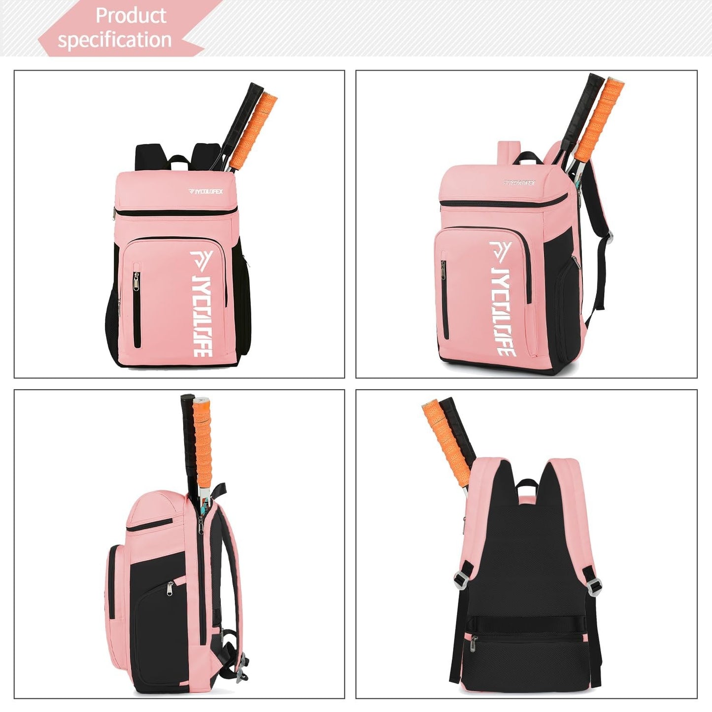 Waterproof Gym Duffel Backpack with Shoe Compartment, 4 Carry Methods, Sports &3