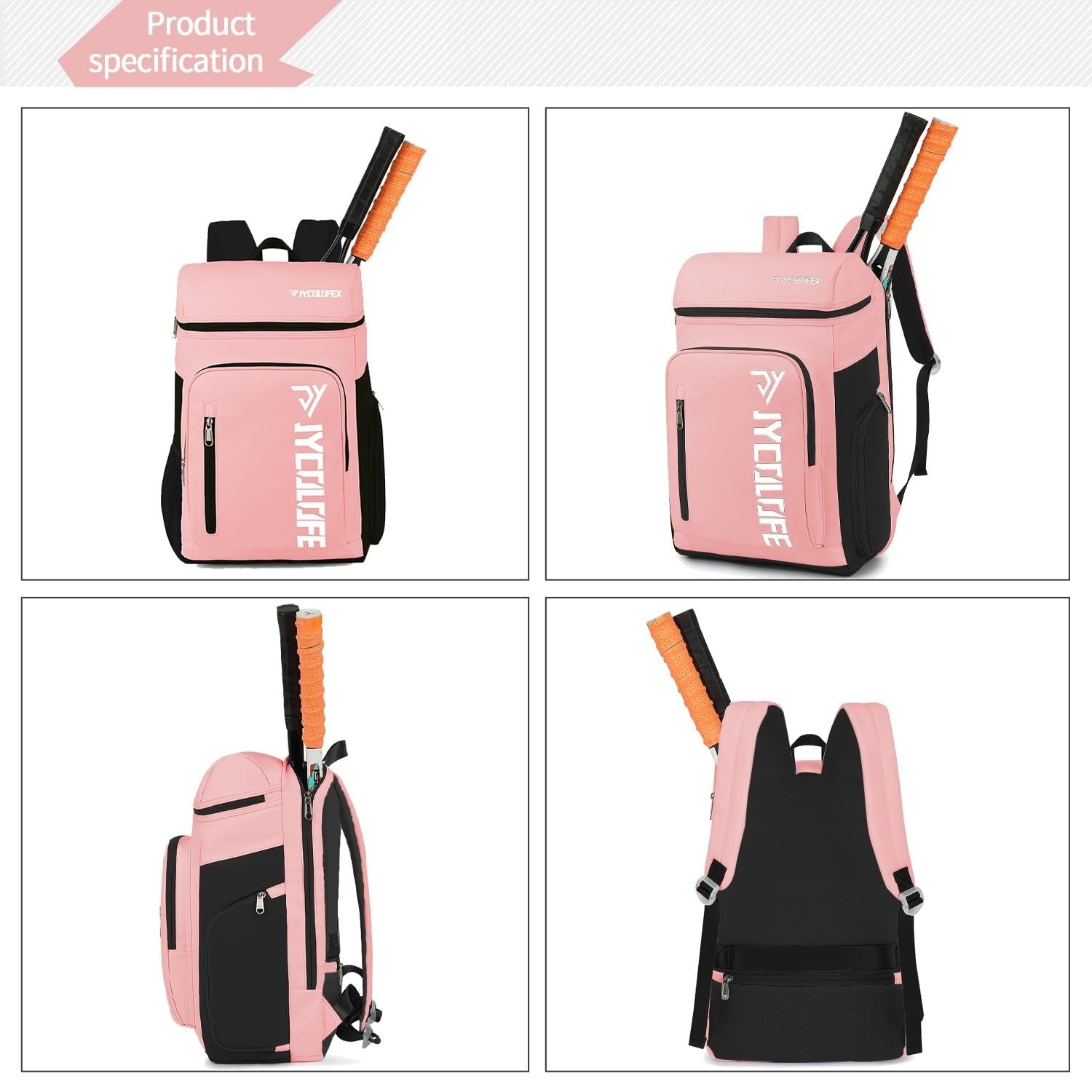 Waterproof Gym Duffel Backpack with Shoe Compartment, 4 Carry Methods, Sports &3